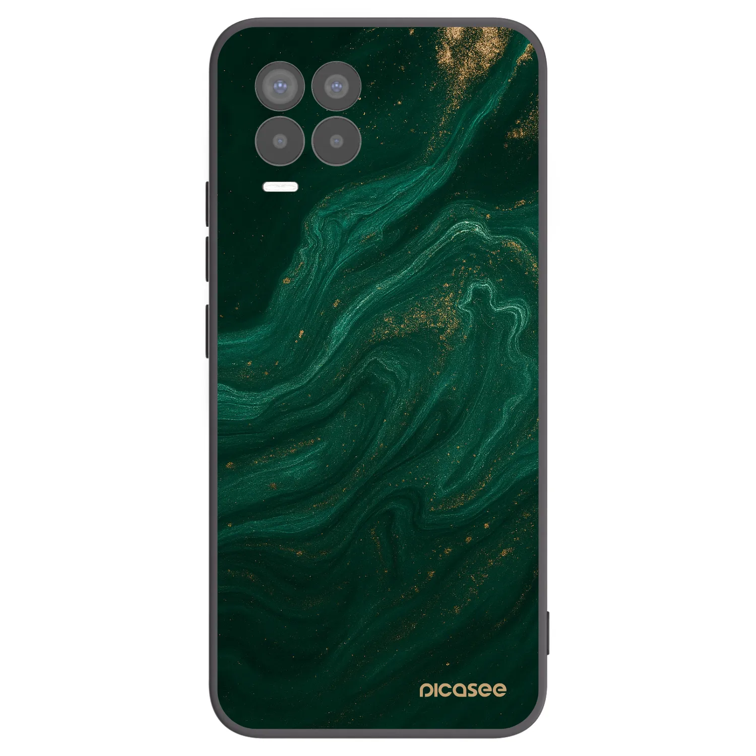 Picasee silikonski črni ovitek za Realme 8 Pro - Green