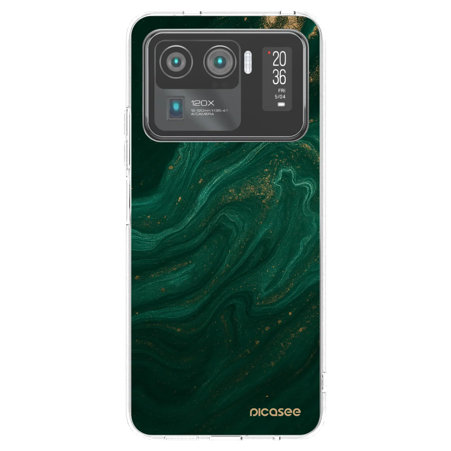 Picasee silikonski prozorni ovitek za Xiaomi Mi 11 Ultra - Green