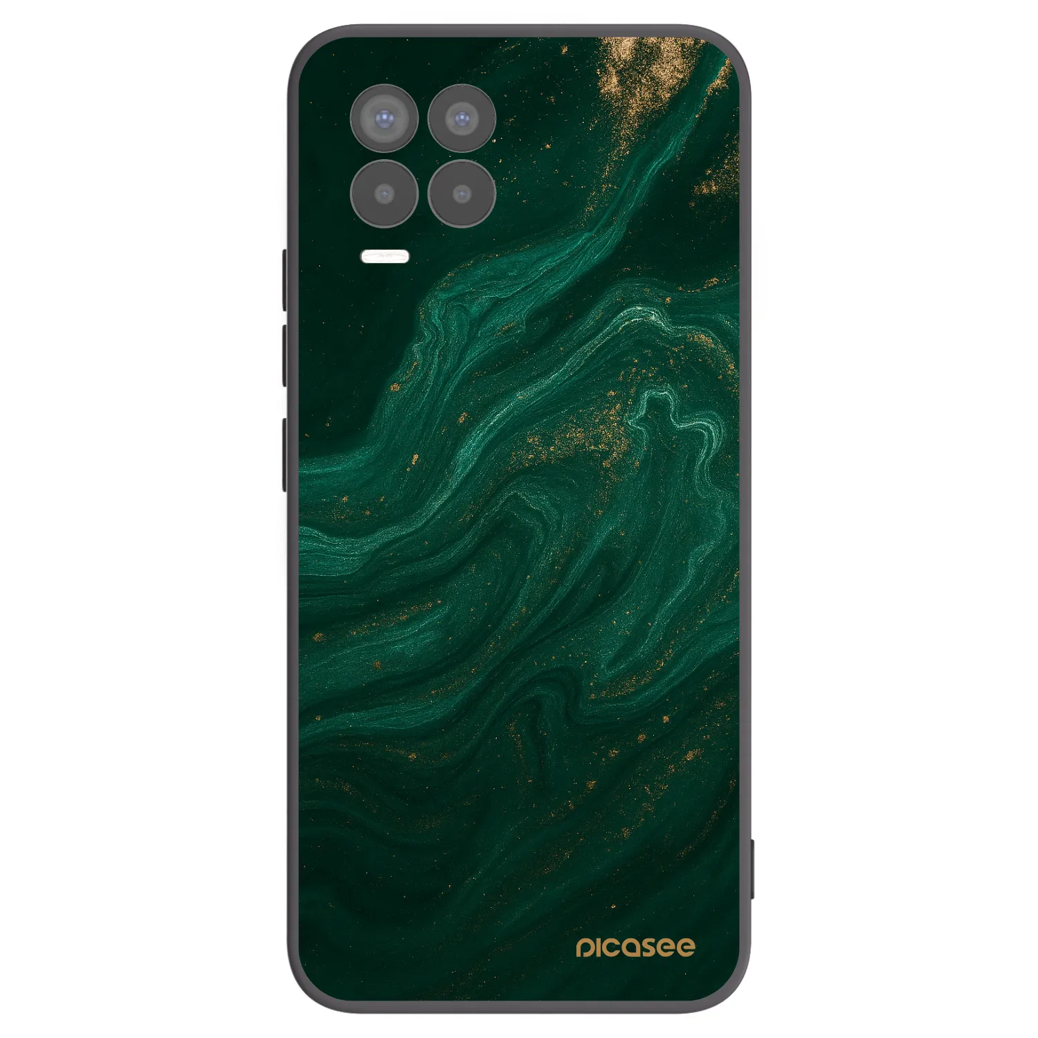 Picasee silikonski črni ovitek za Realme 8 4G - Green