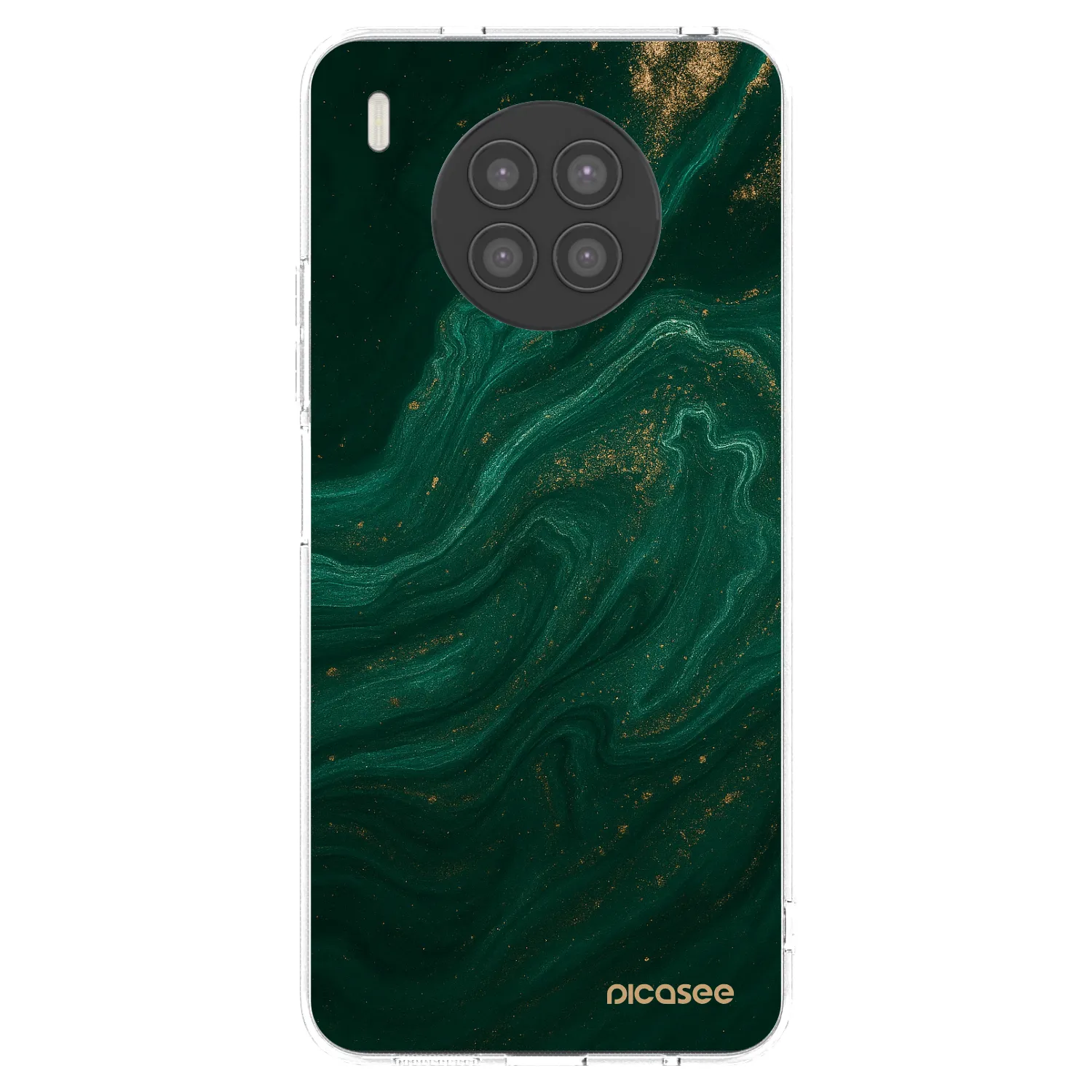 Picasee silikonski prozorni ovitek za Huawei Nova 8i - Green