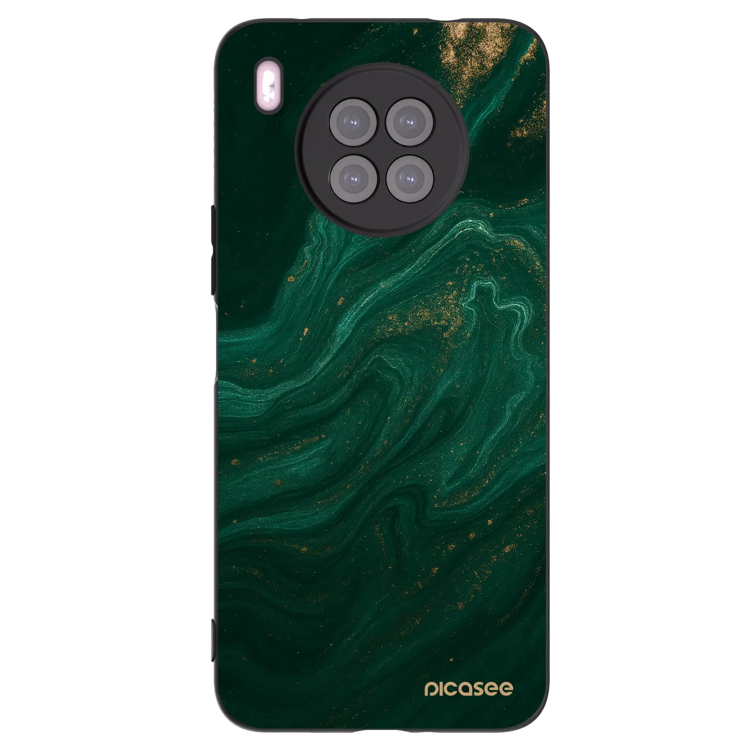 Picasee silikonski črni ovitek za Huawei Nova 8i - Green