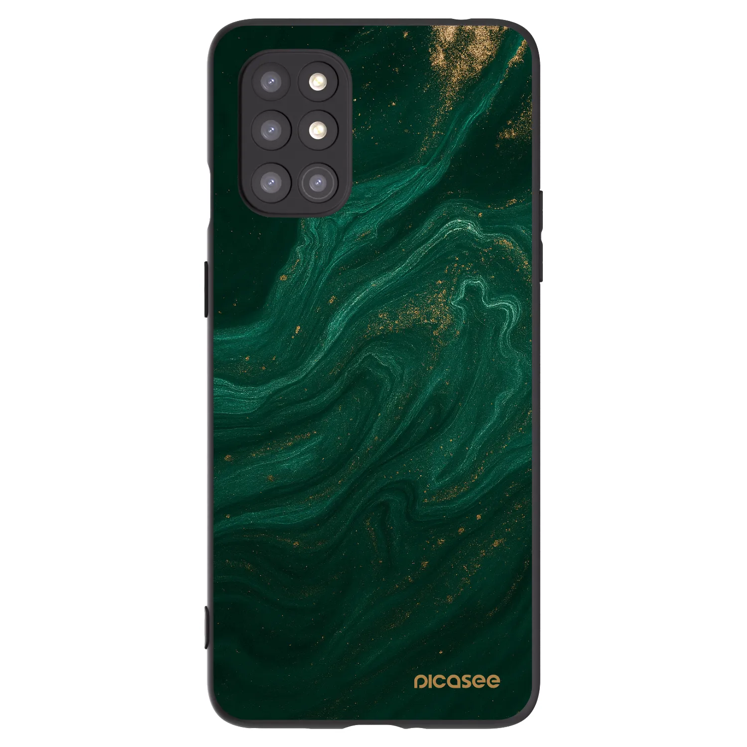 Picasee silikonski črni ovitek za OnePlus 8T - Green