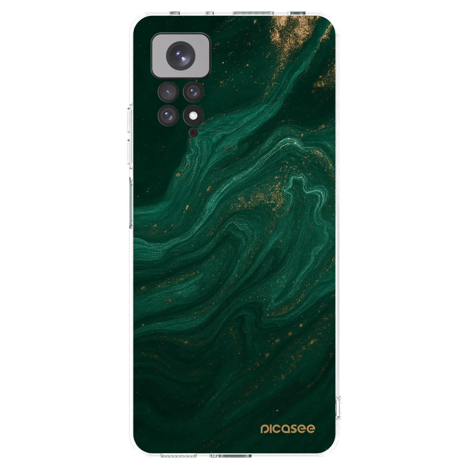 Picasee silikonski prozorni ovitek za Xiaomi Redmi Note 11 - Green