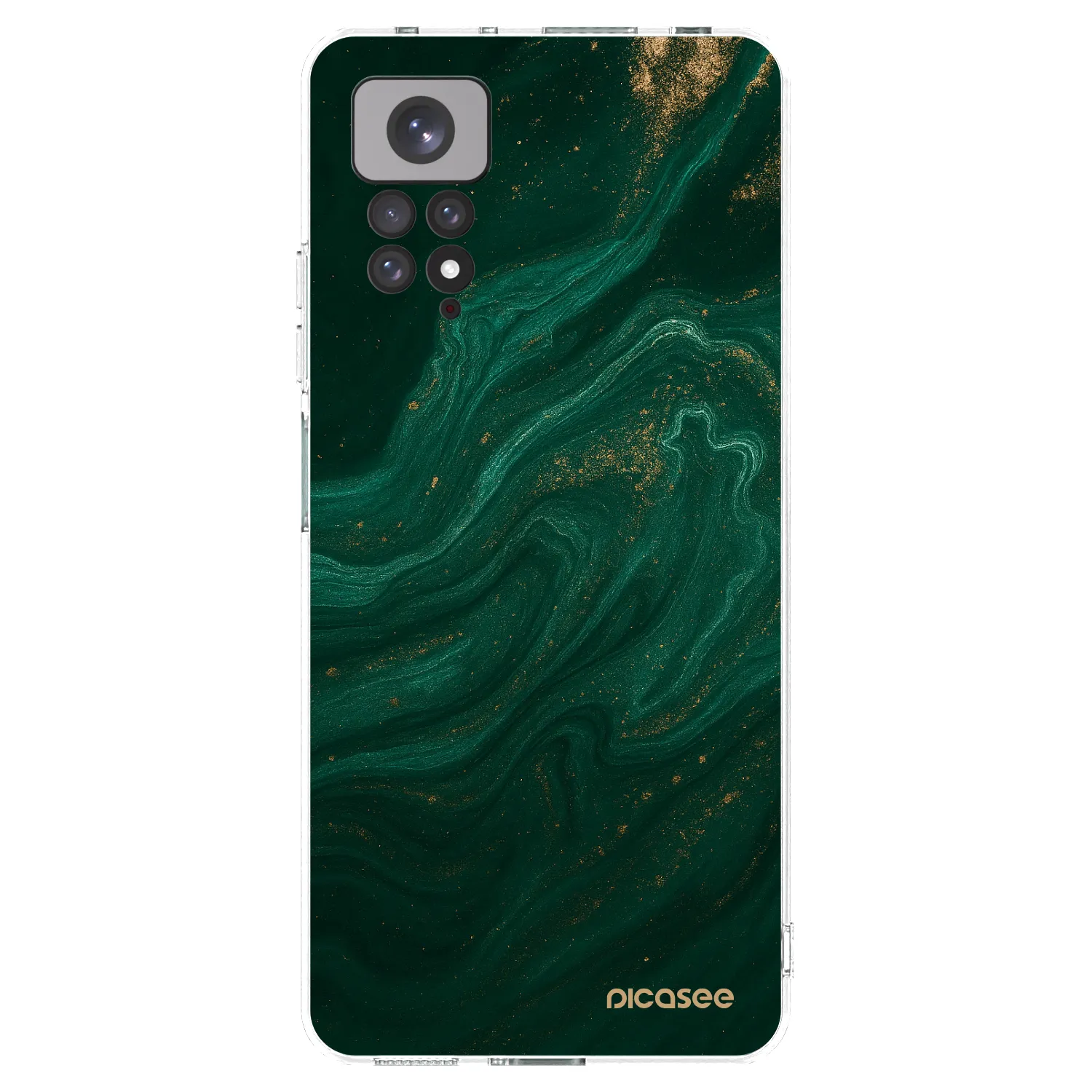 Picasee silikonski prozorni ovitek za Xiaomi Redmi Note 11S 4G - Green