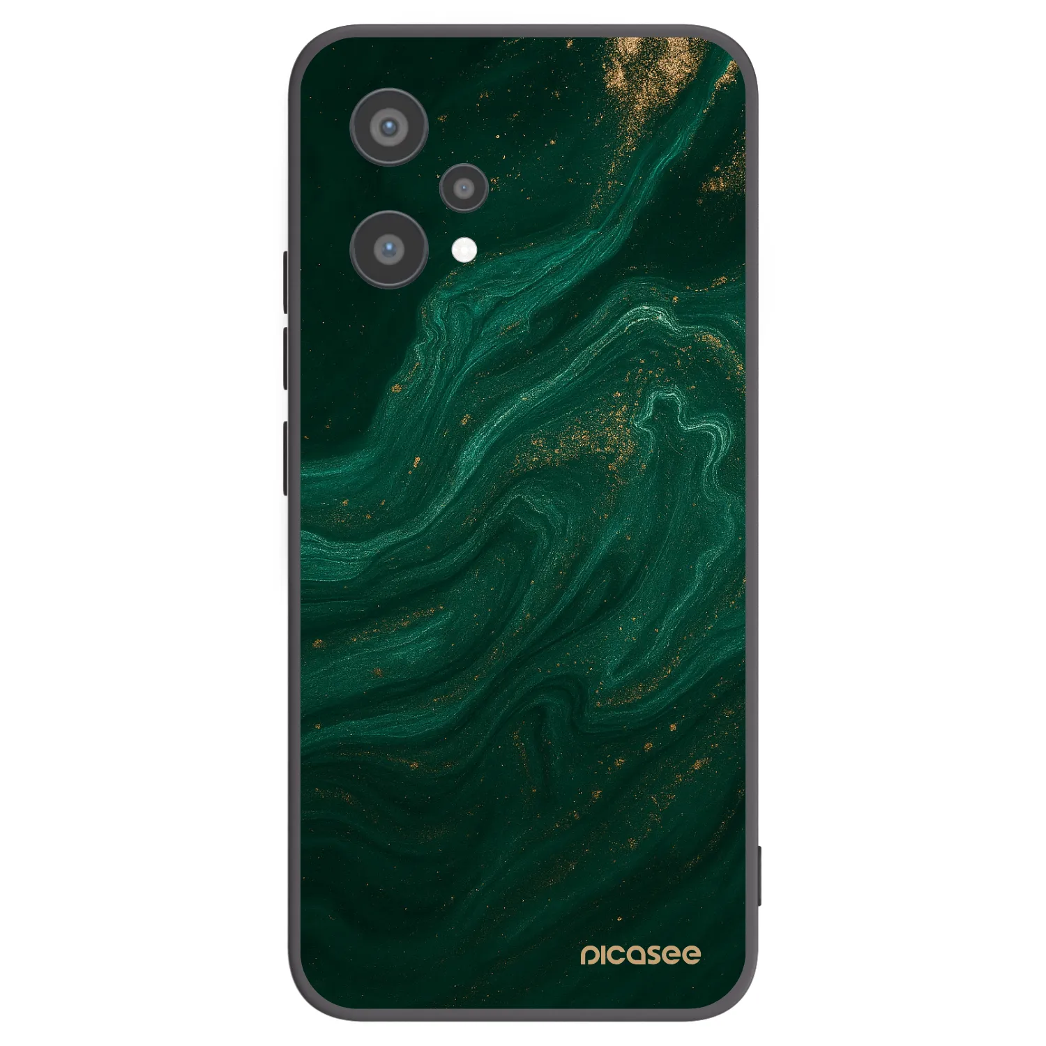 Picasee silikonski črni ovitek za Realme 9 Pro 5G - Green