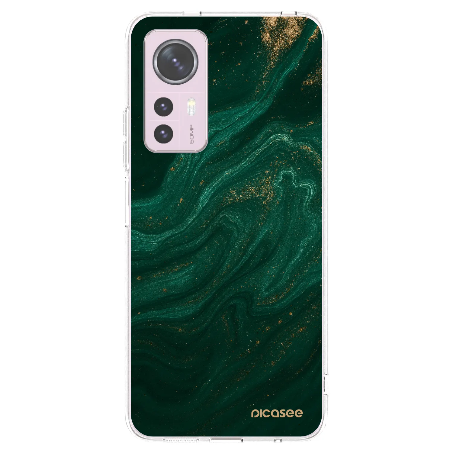Picasee silikonski prozorni ovitek za Xiaomi 12 - Green