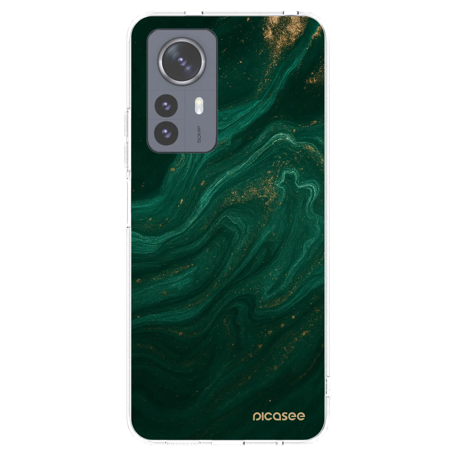 Picasee silikonski prozorni ovitek za Xiaomi 12 Pro - Green