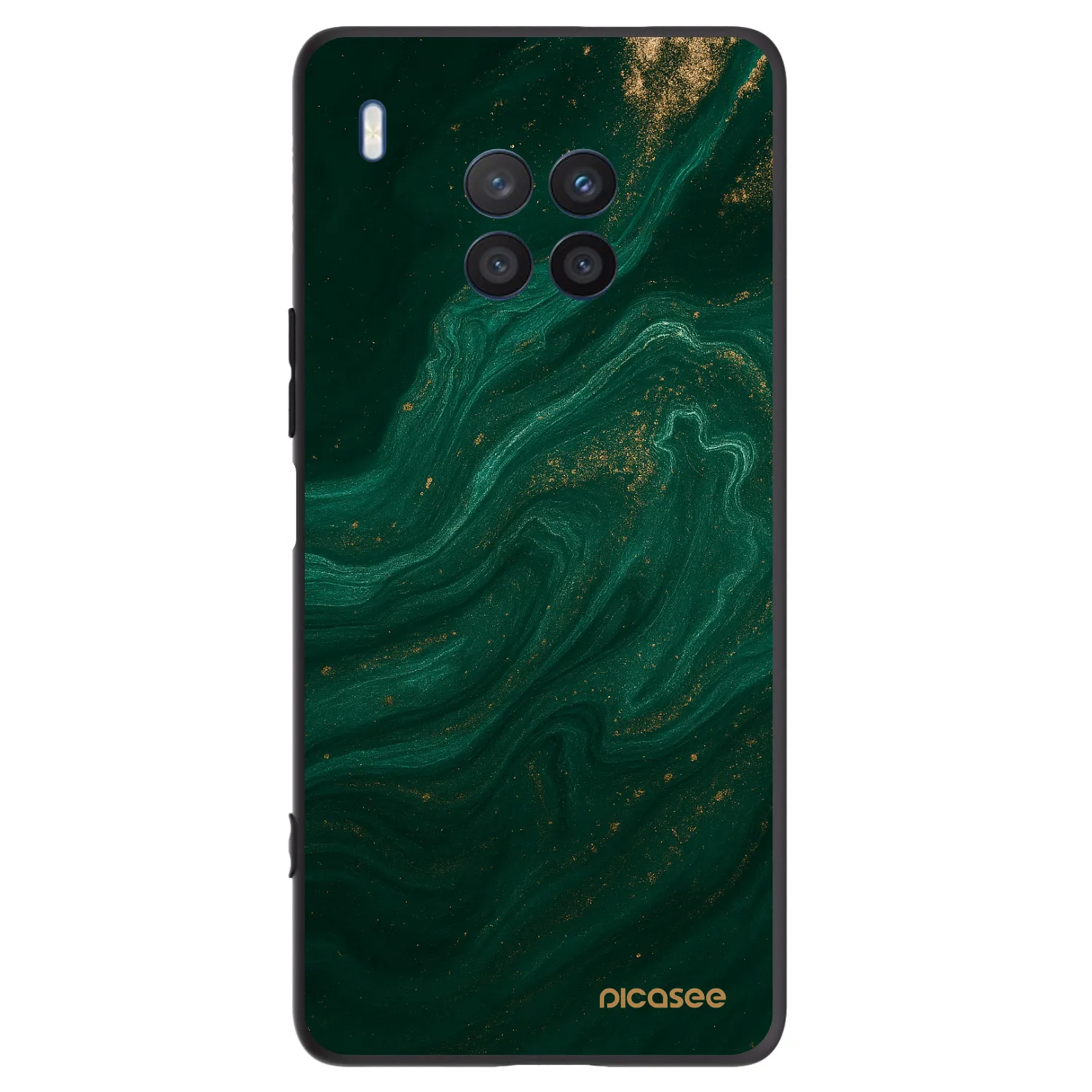 Picasee silikonski črni ovitek za Honor 50 Lite - Green