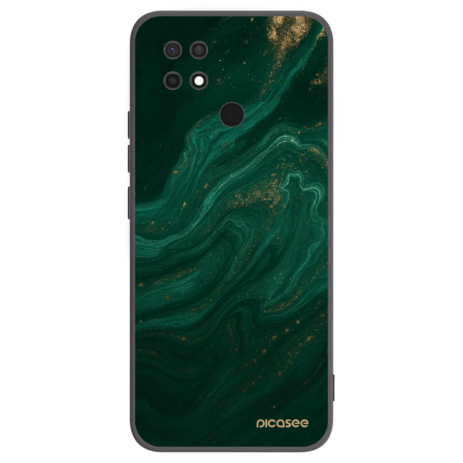Picasee silikonski črni ovitek za Xiaomi Redmi 10C - Green