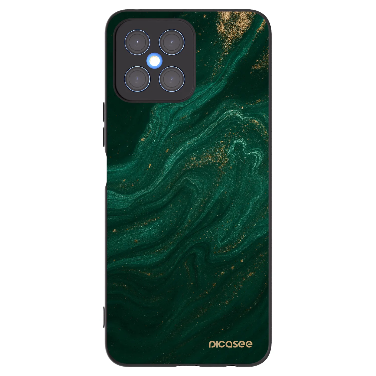 Picasee silikonski črni ovitek za Honor X8 4G - Green