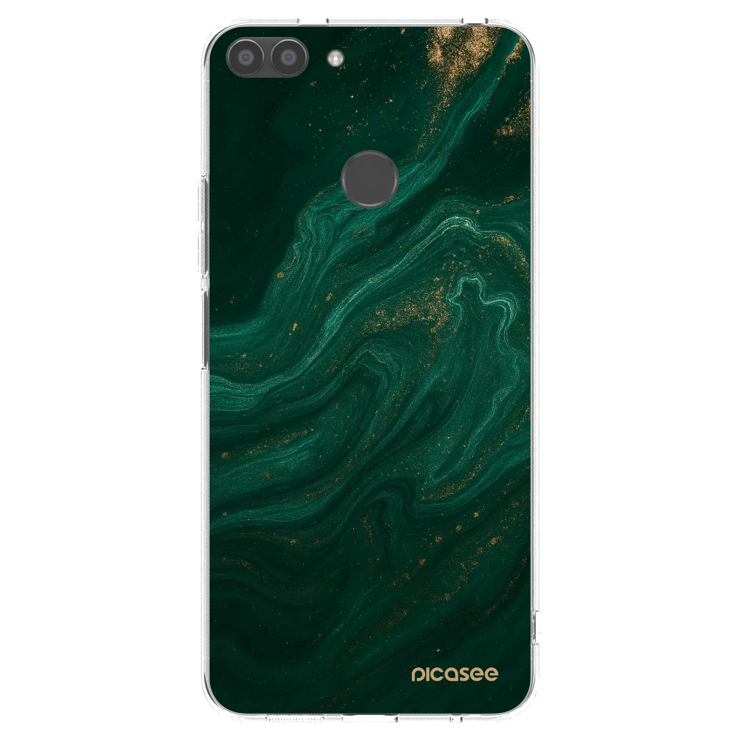 Picasee silikonski prozorni ovitek za Huawei P Smart - Green