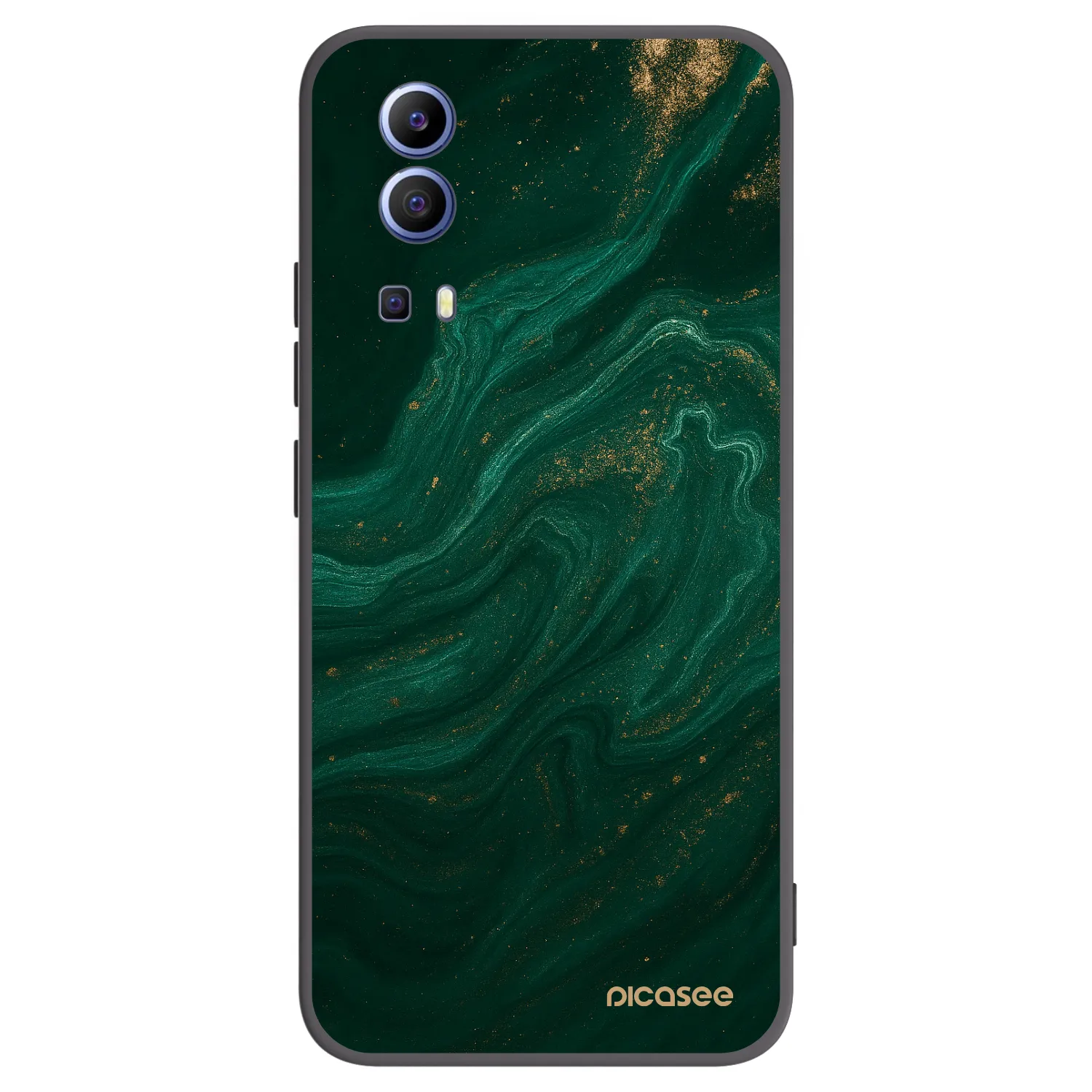 Picasee silikonski črni ovitek za Vivo Y52 5G - Green