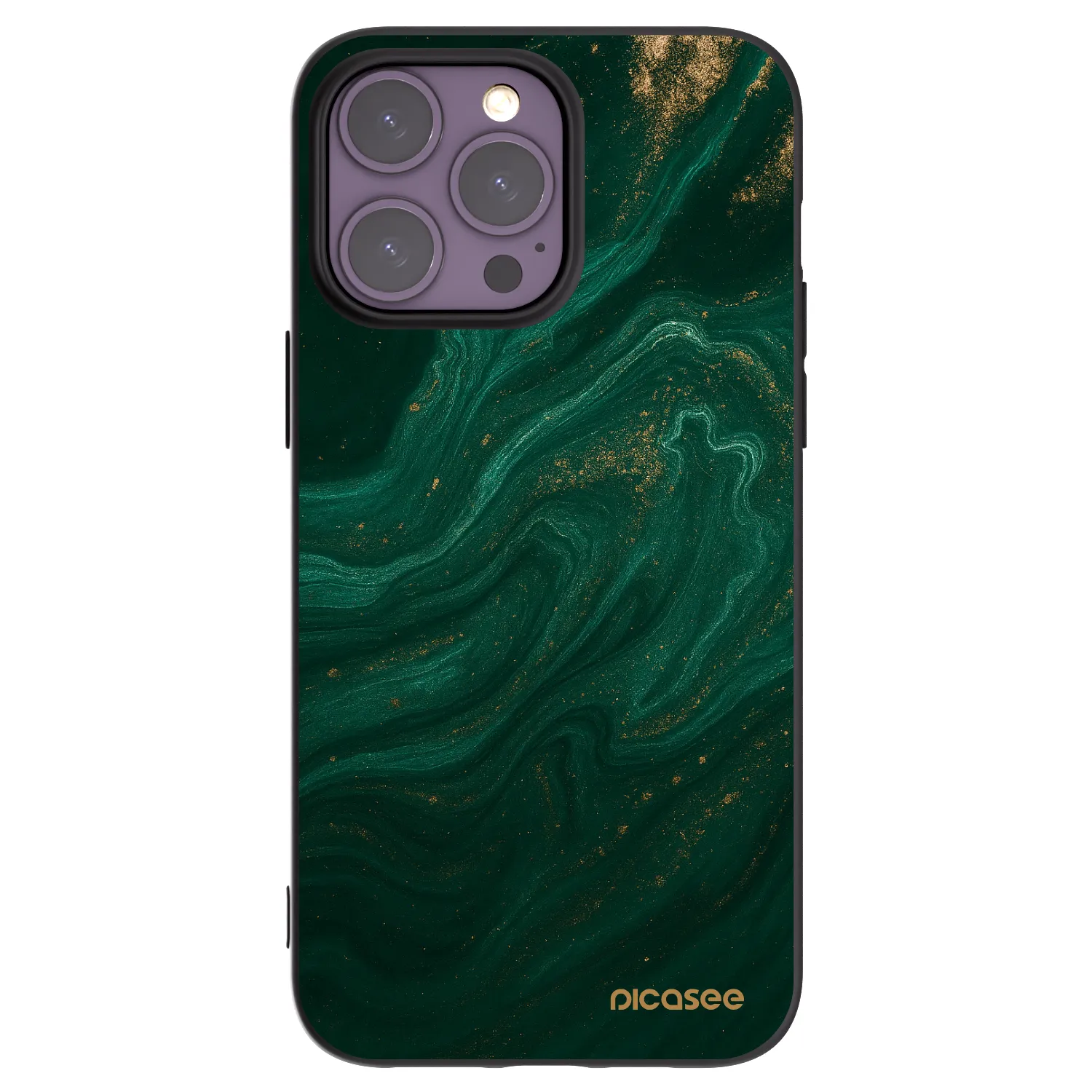 Picasee silikonski črni ovitek za Apple iPhone 14 Pro Max - Green