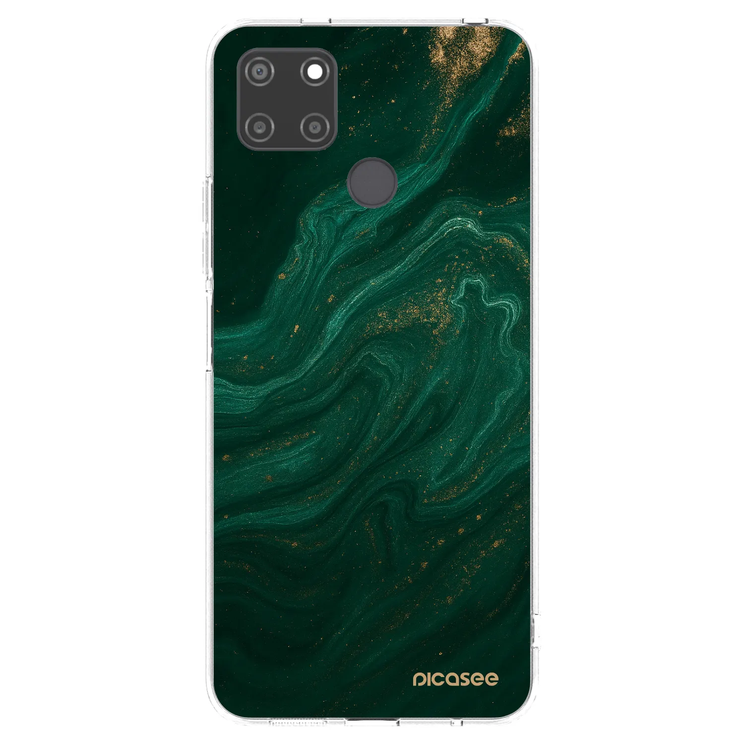 Picasee silikonski prozorni ovitek za Realme C21Y - Green