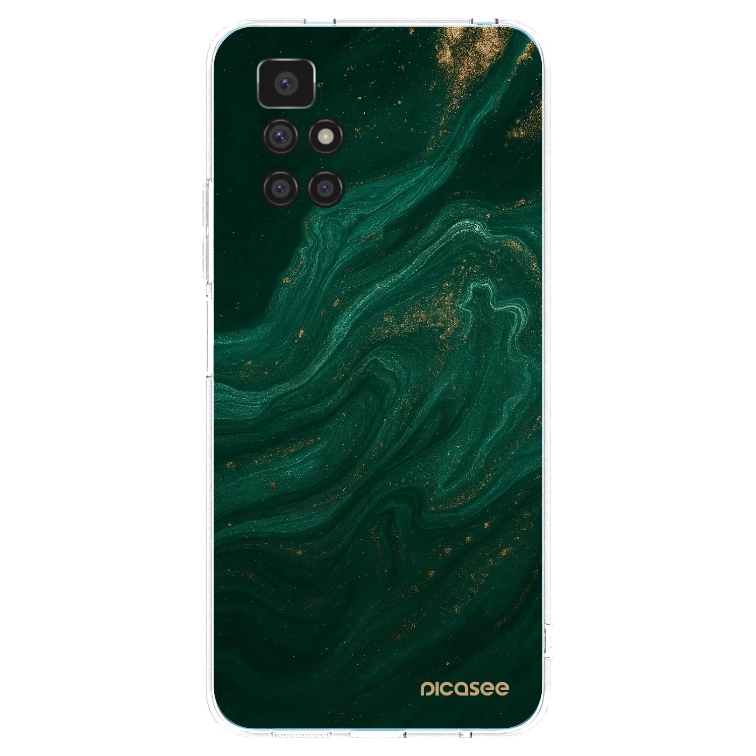 Picasee silikonski prozorni ovitek za Xiaomi Redmi 10 (2022) - Green