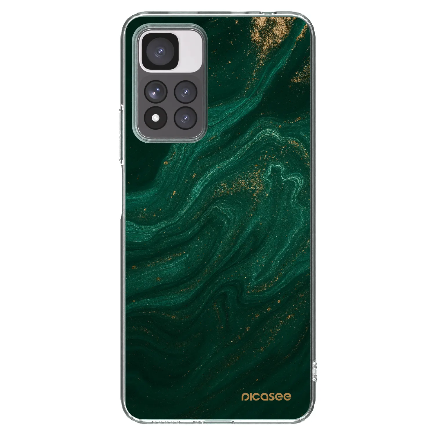 Picasee silikonski prozorni ovitek za Xiaomi Redmi Note 11 Pro+ 5G - Green