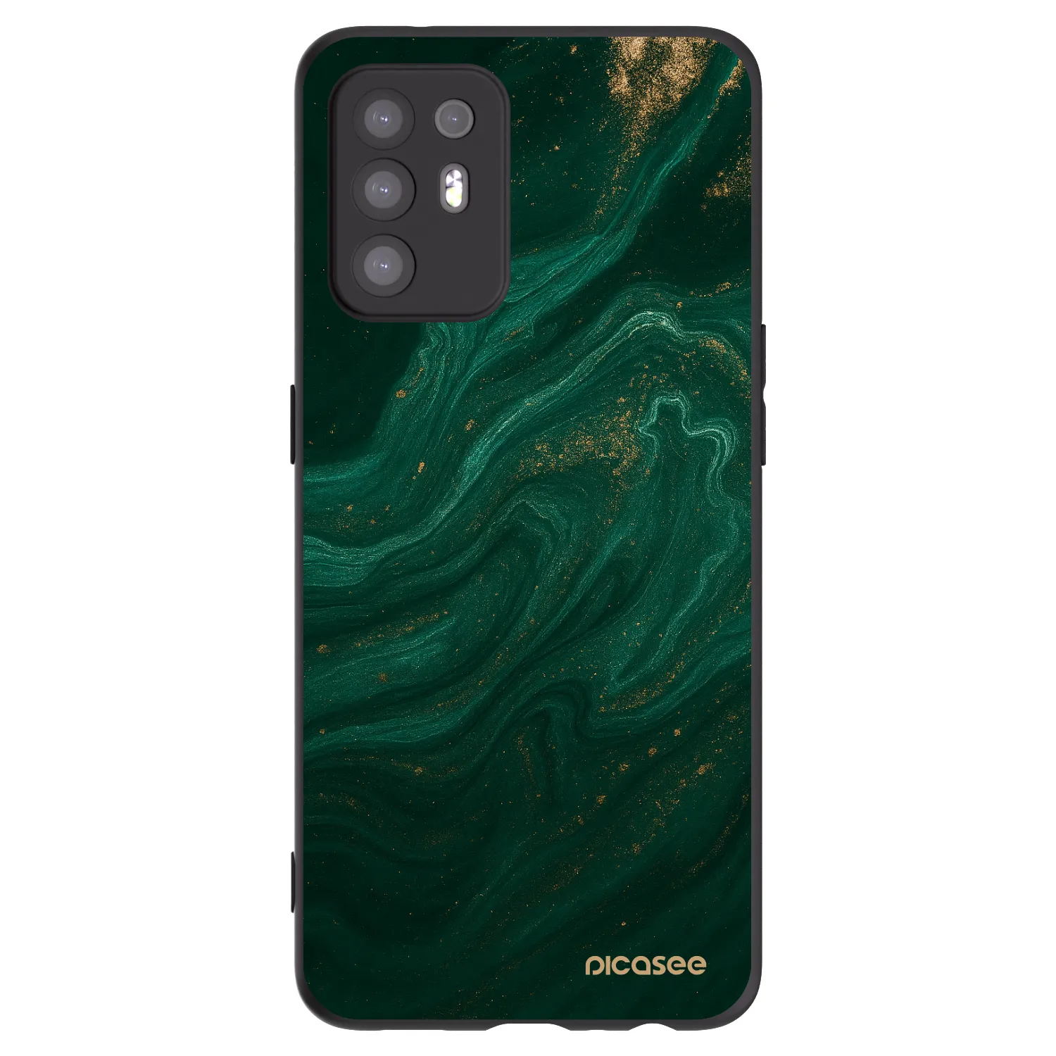 Picasee silikonski črni ovitek za OPPO A94 5G - Green