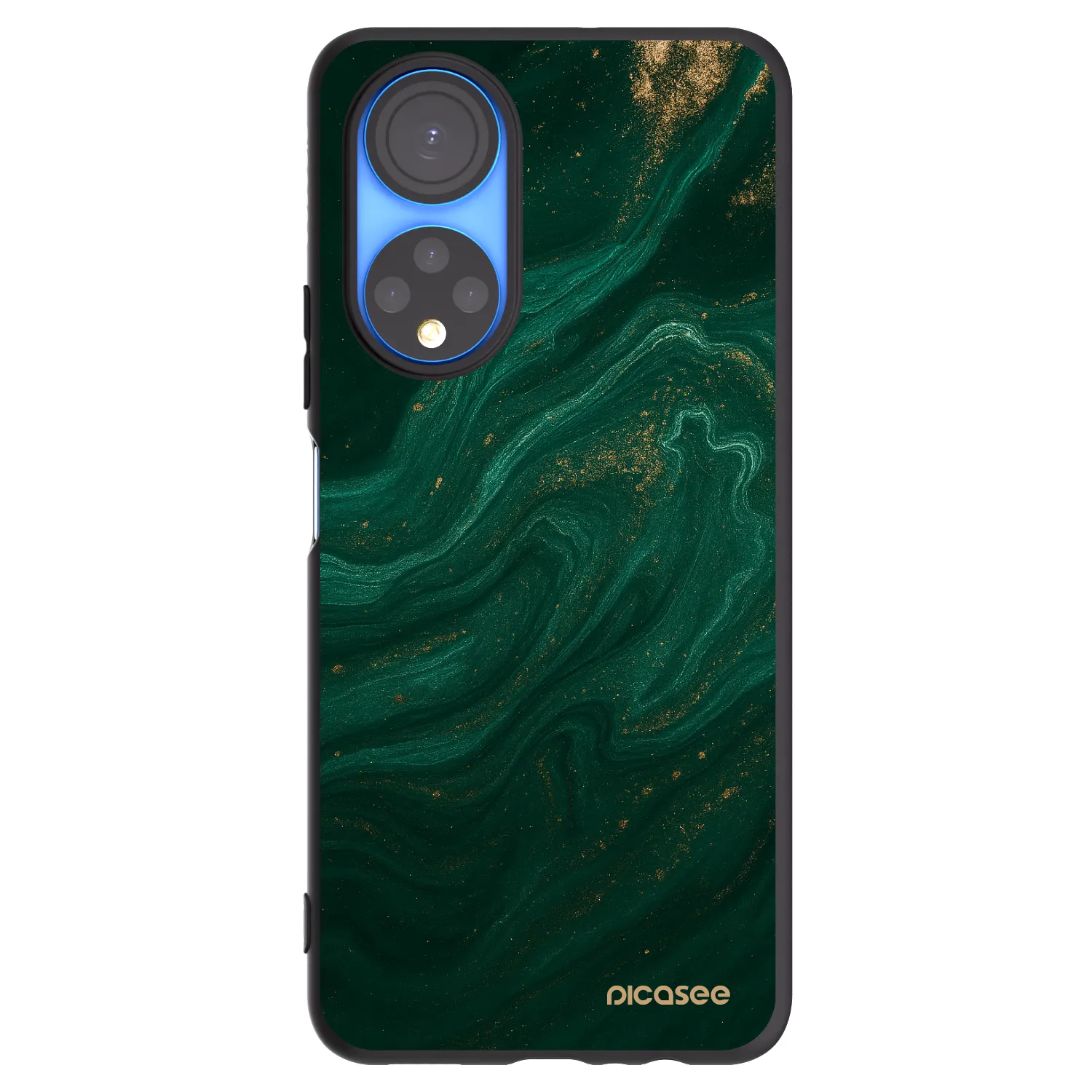 Picasee silikonski črni ovitek za Honor X7 - Green