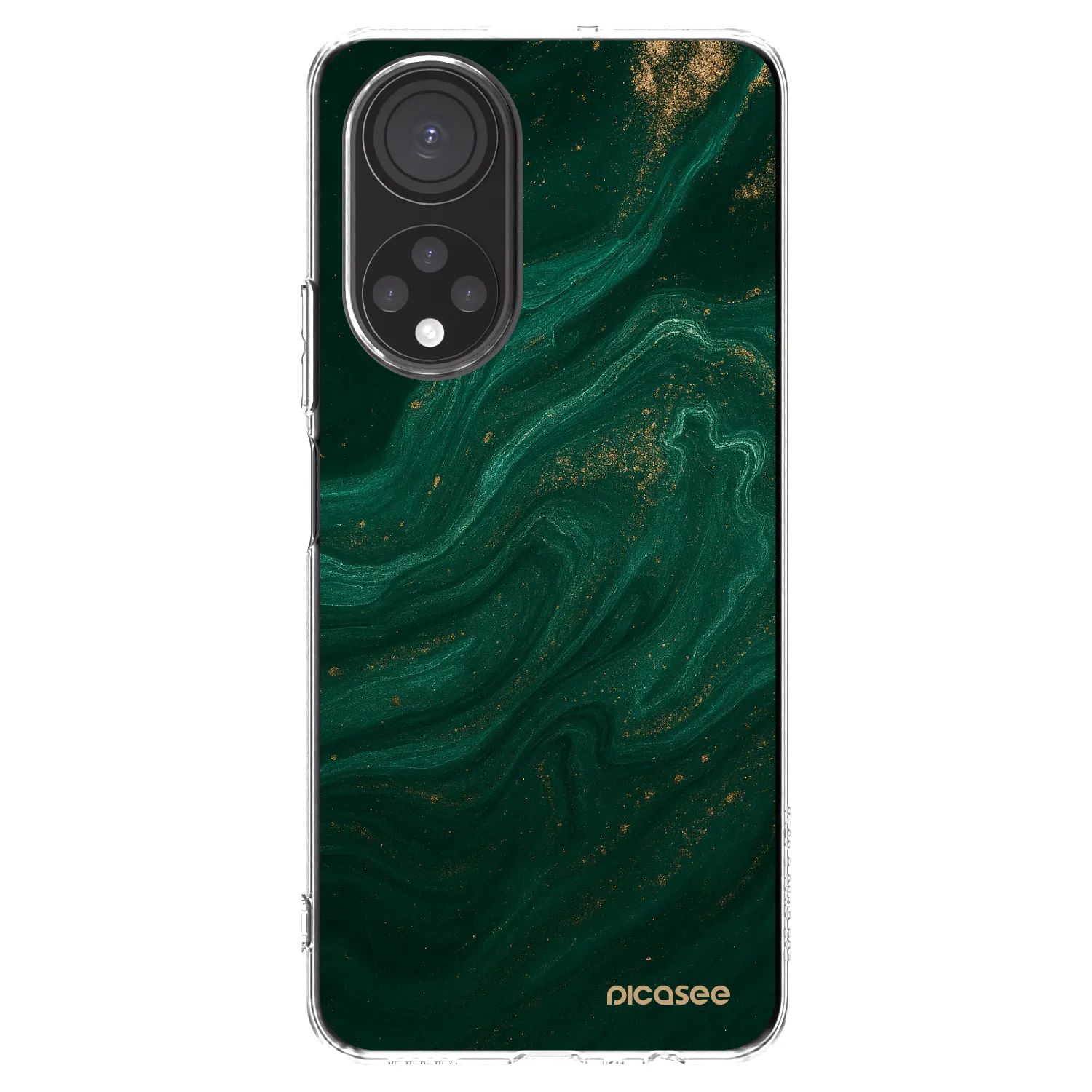 Picasee silikonski prozorni ovitek za Honor X7 - Green