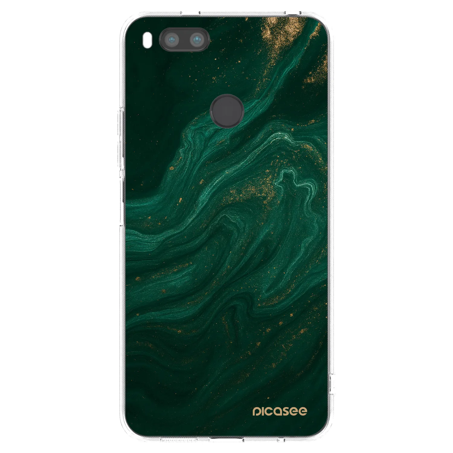 Picasee silikonski prozorni ovitek za Xiaomi Redmi A1 - Green