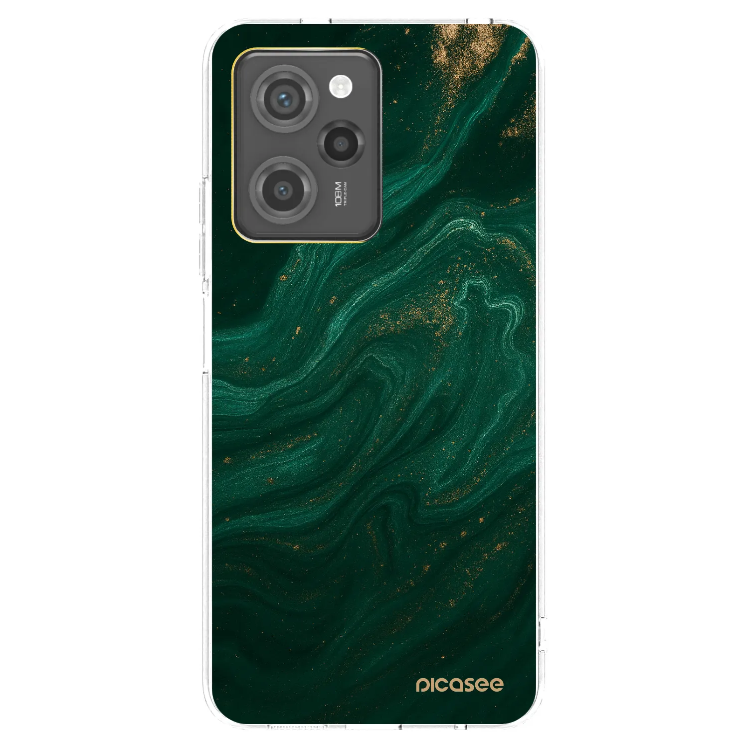 Picasee silikonski prozorni ovitek za Xiaomi Poco X5 Pro - Green