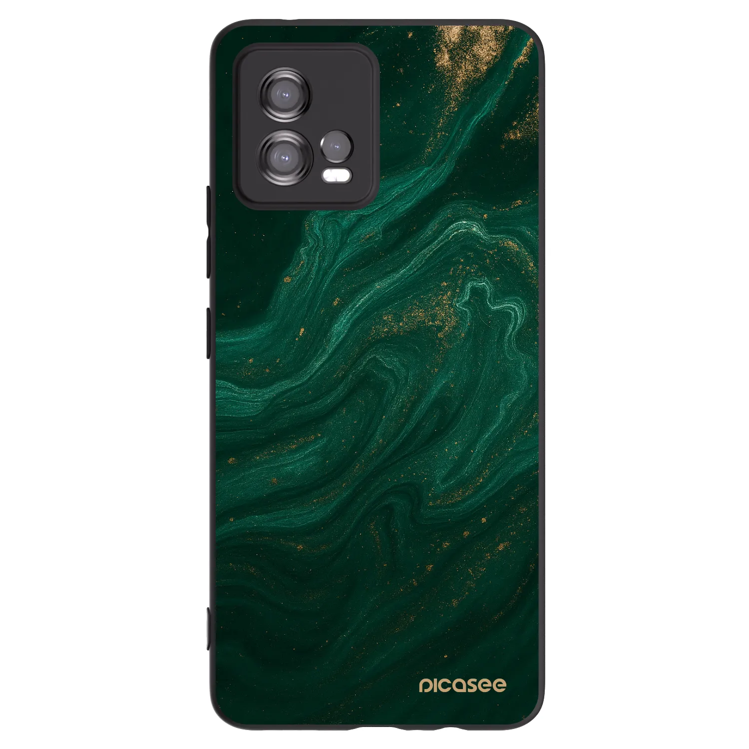 Picasee silikonski črni ovitek za Motorola Moto G72 - Green