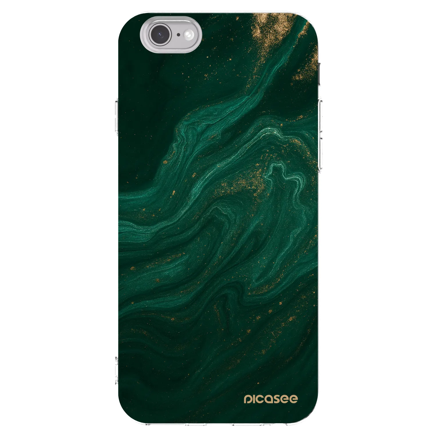 Picasee silikonski prozorni ovitek za Apple iPhone 6/6S - Green