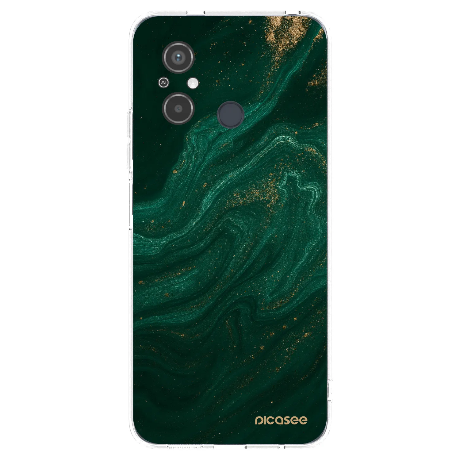 Picasee silikonski prozorni ovitek za Xiaomi Redmi 12C - Green