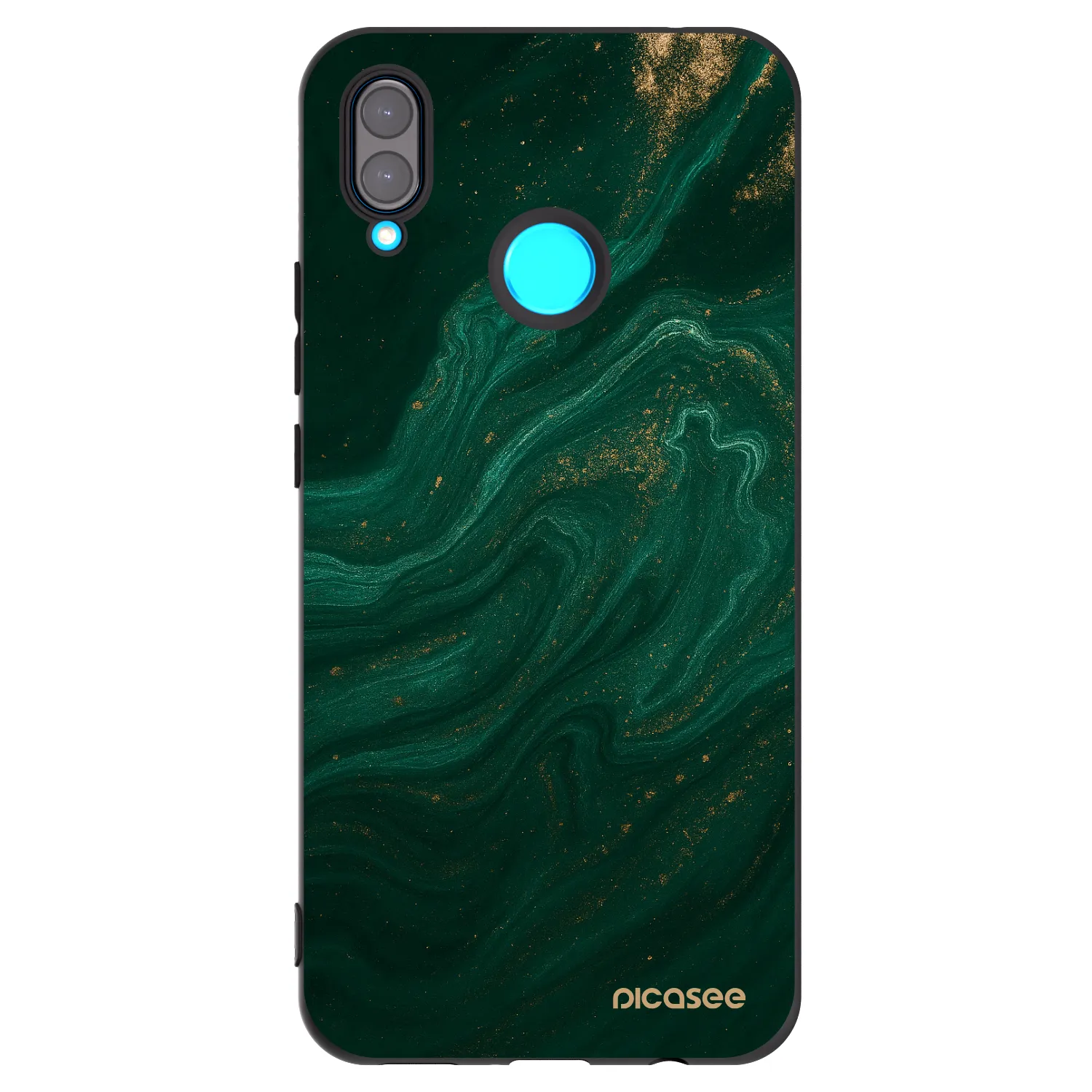 Picasee silikonski črni ovitek za Huawei Nova 3 - Green