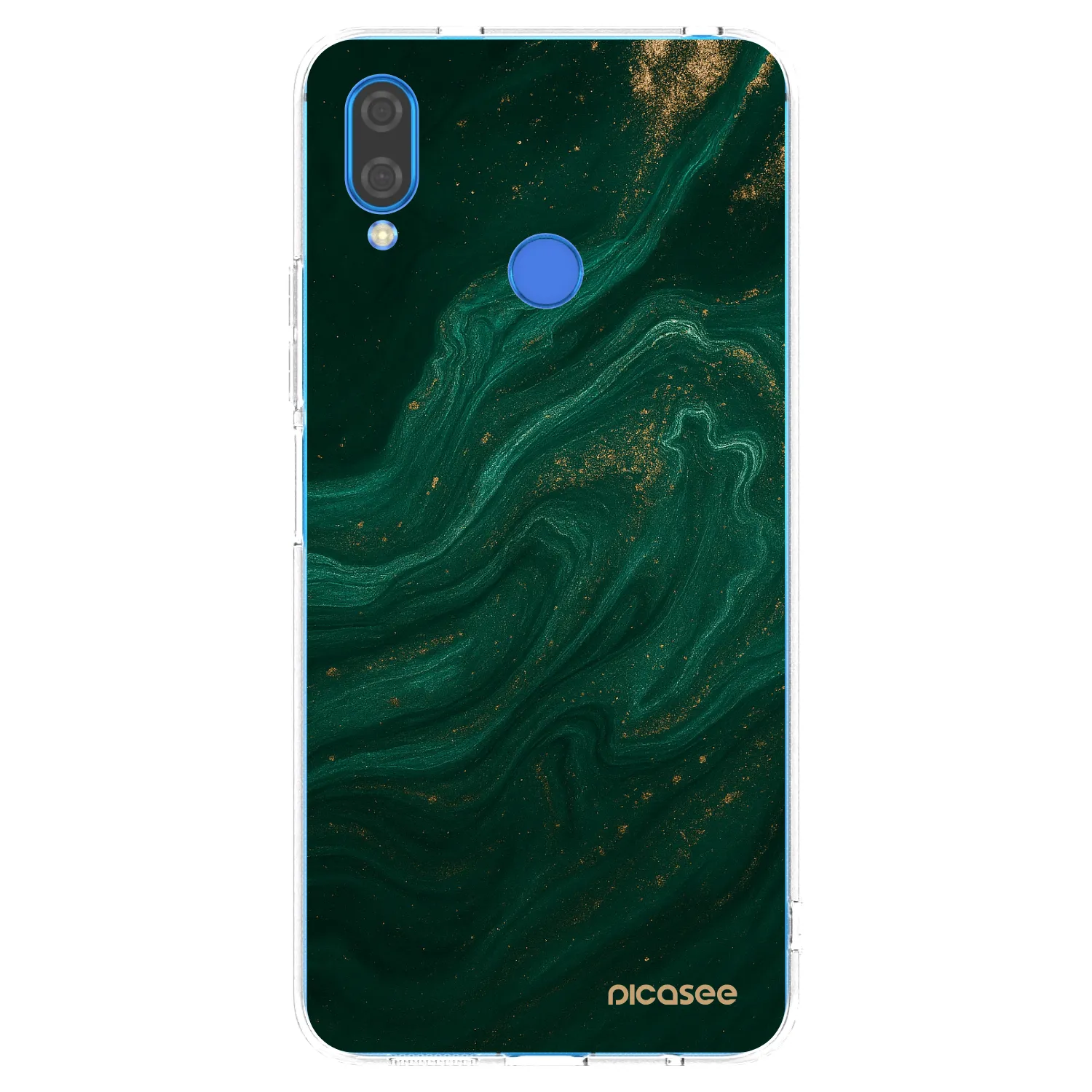 Picasee silikonski prozorni ovitek za Huawei Nova 3 - Green