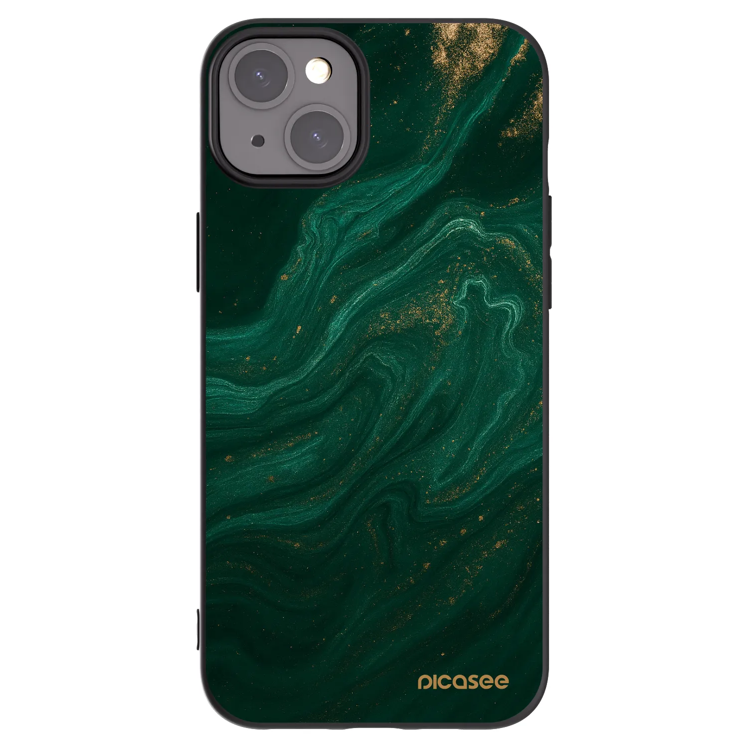 Picasee silikonski črni ovitek za Apple iPhone 15 Plus - Green