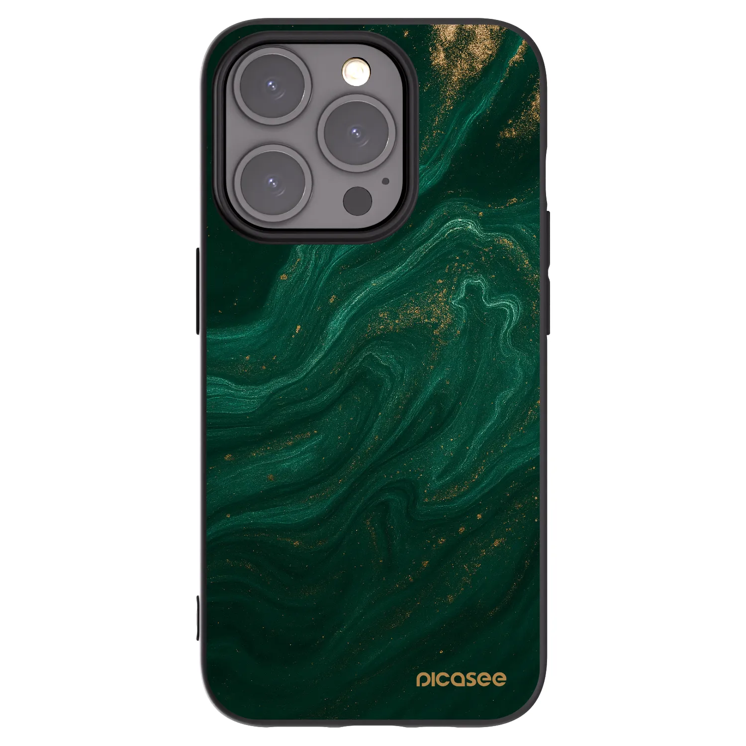Picasee silikonski črni ovitek za Apple iPhone 15 Pro - Green