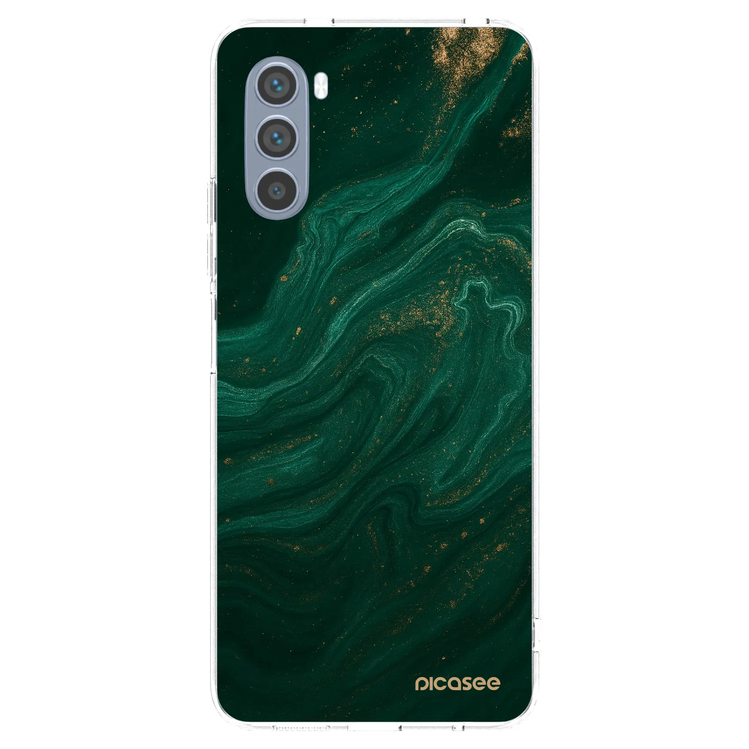 Picasee silikonski prozorni ovitek za Motorola Moto G62 - Green