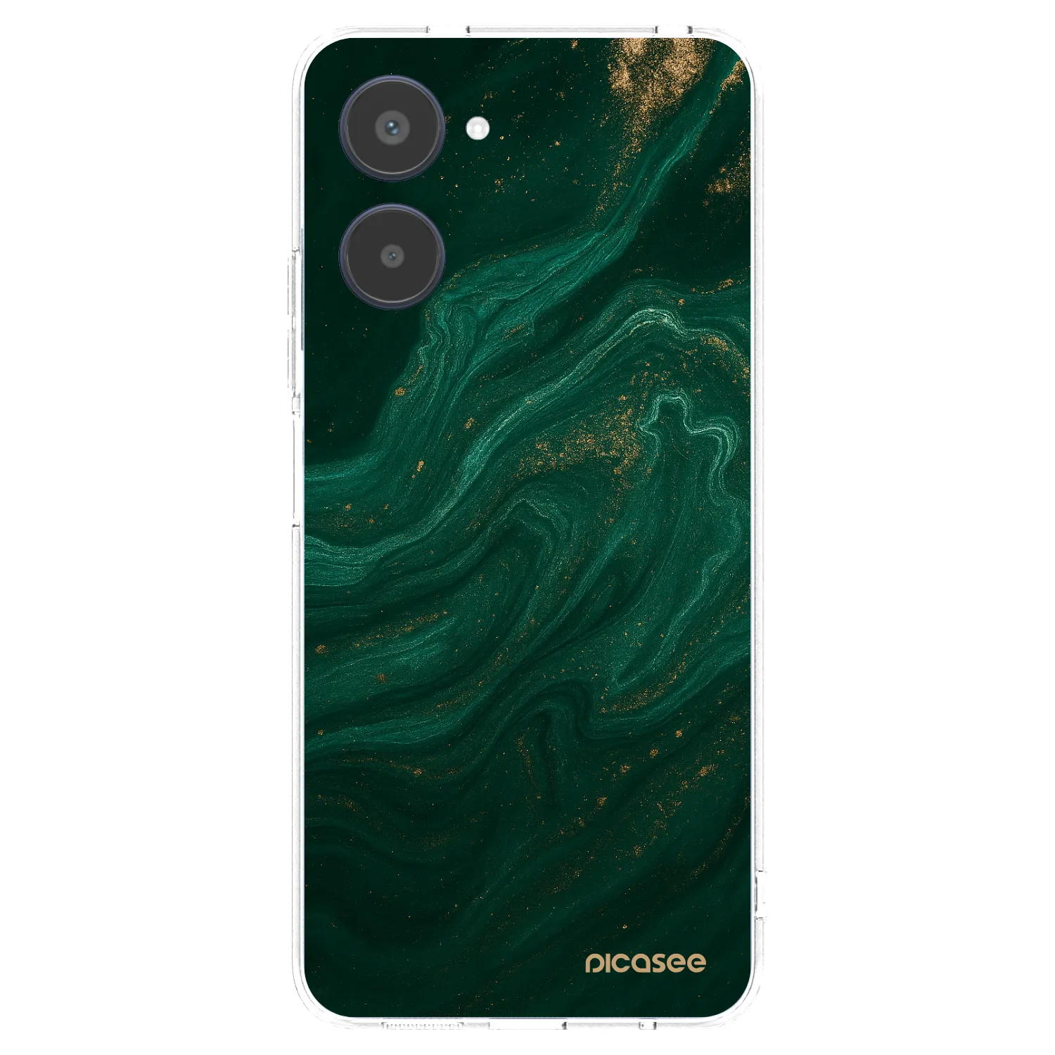 Picasee silikonski prozorni ovitek za Realme 10 4G - Green