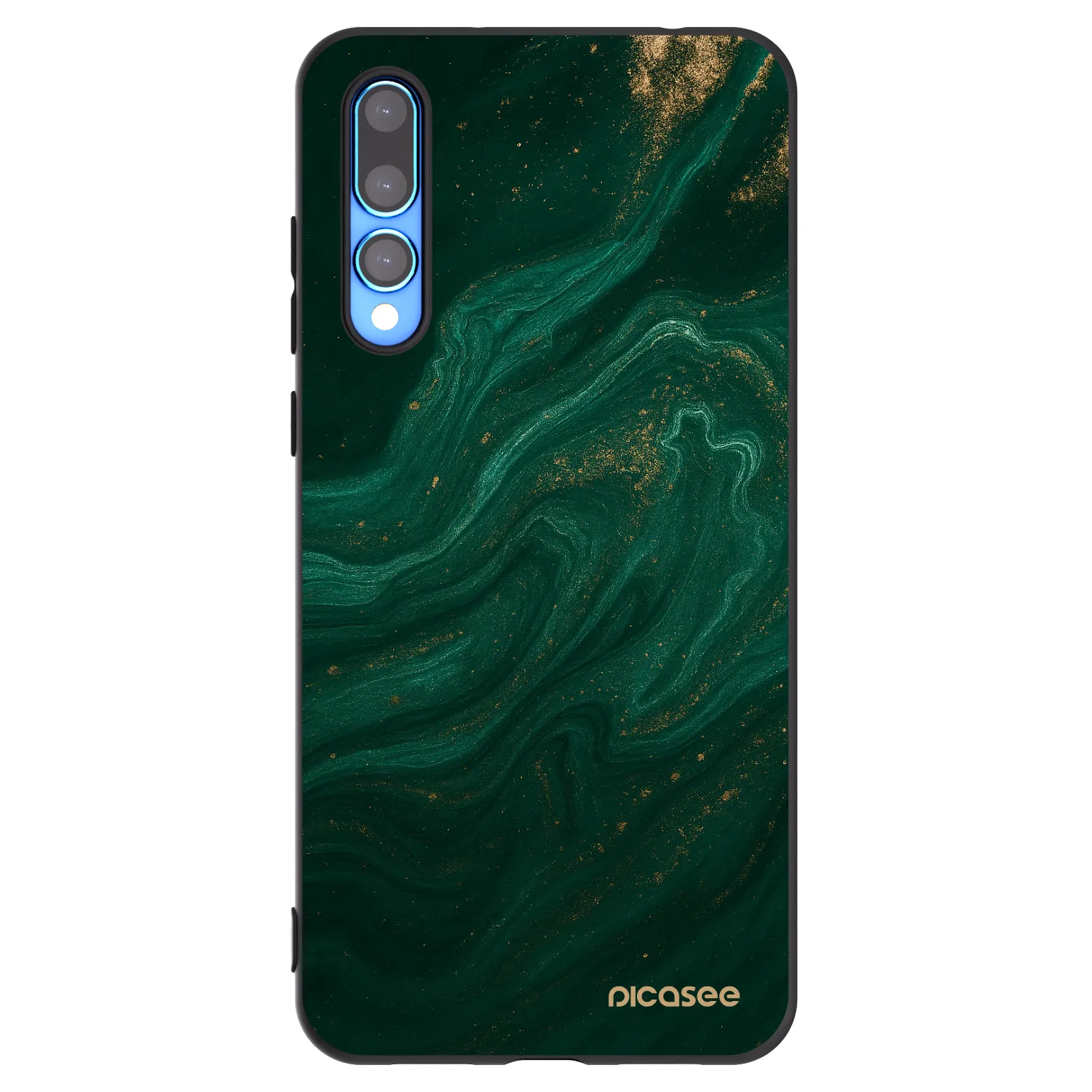 Picasee silikonski črni ovitek za Huawei P20 Pro - Green