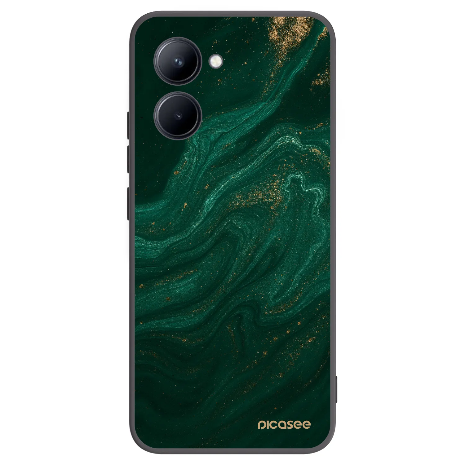 Picasee silikonski črni ovitek za Realme C33 (2023) - Green