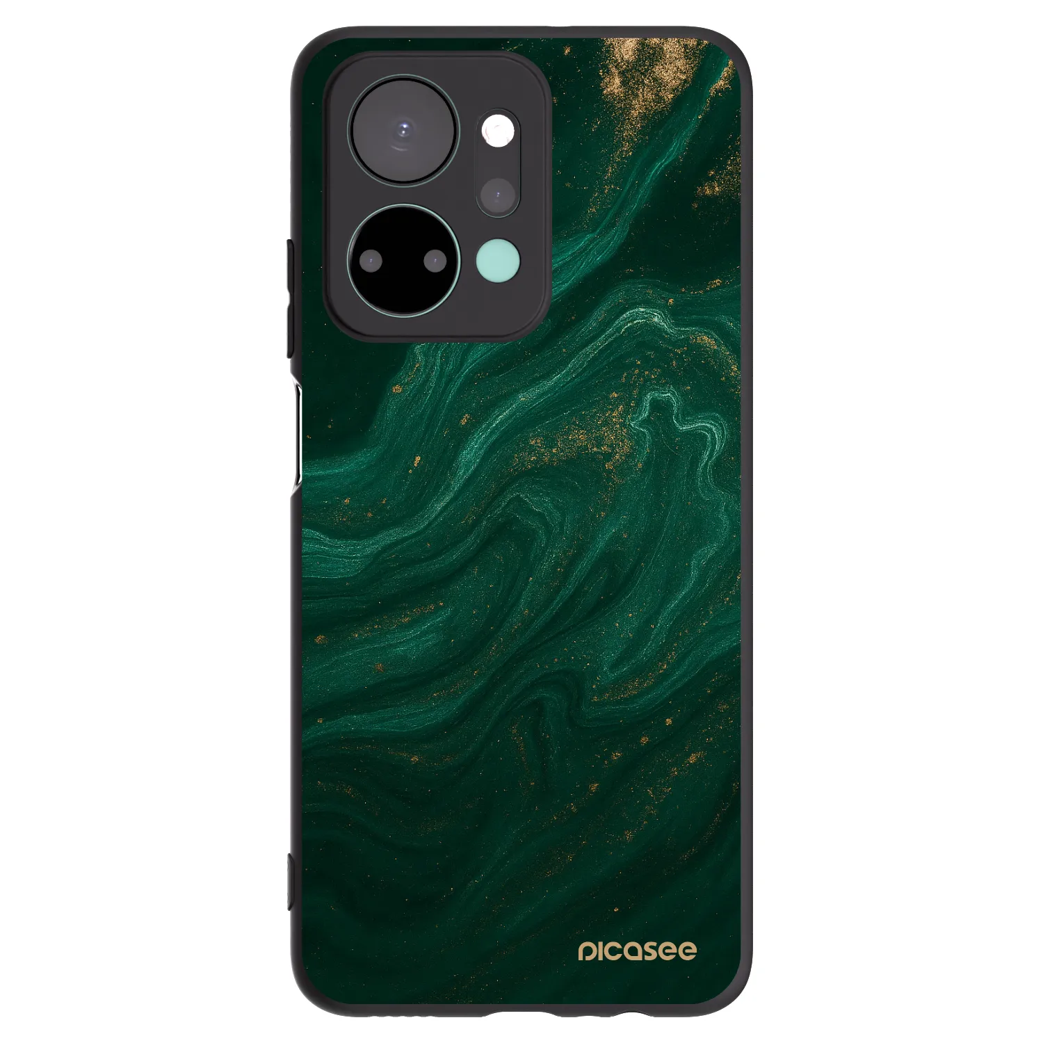 Picasee silikonski črni ovitek za Honor X7a - Green