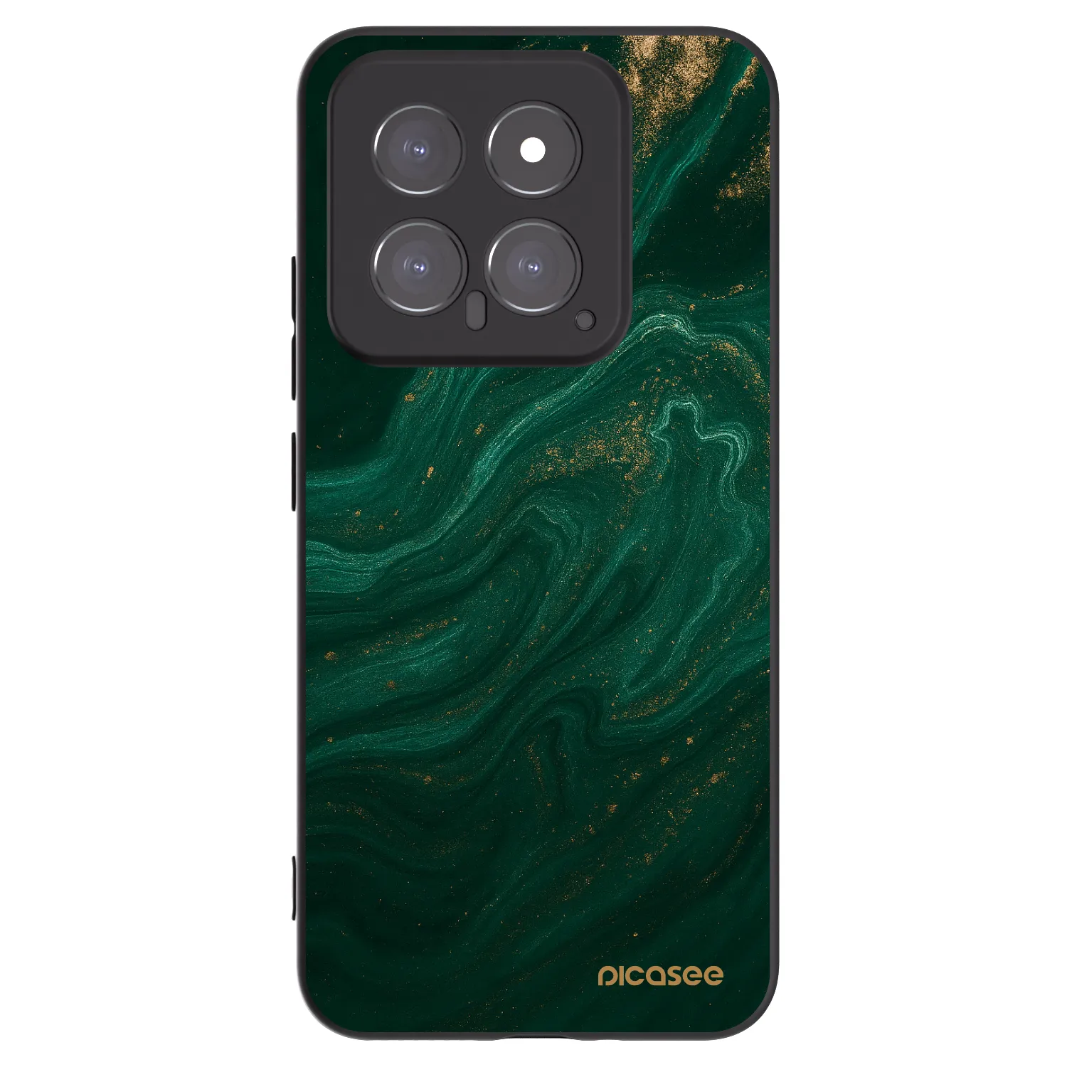 Picasee silikonski črni ovitek za Xiaomi 14 - Green