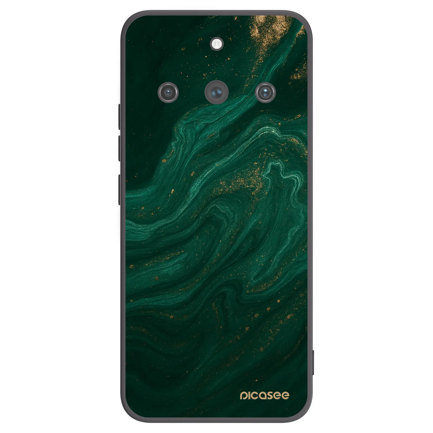 Picasee silikonski črni ovitek za Realme 11 Pro+ - Green