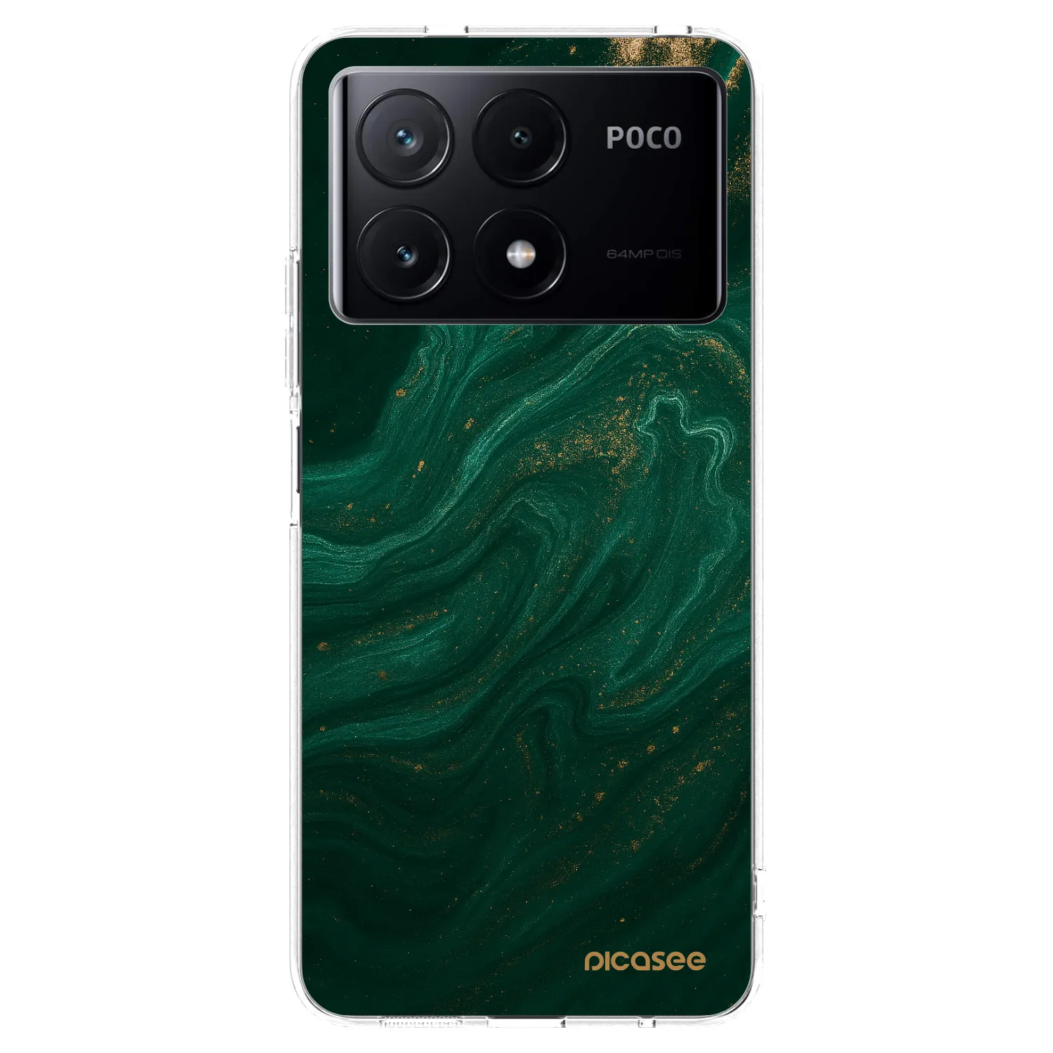 Picasee silikonski prozorni ovitek za Xiaomi Poco X6 Pro - Green