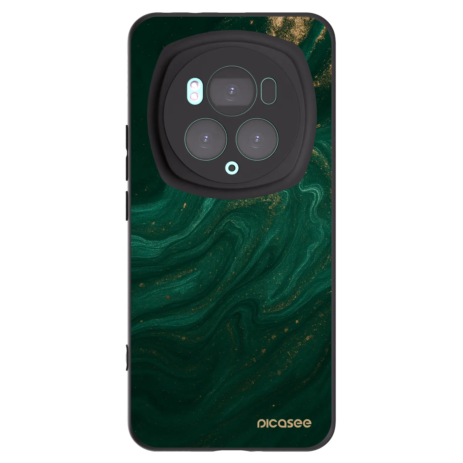 Picasee silikonski črni ovitek za Honor Magic6 Pro - Green