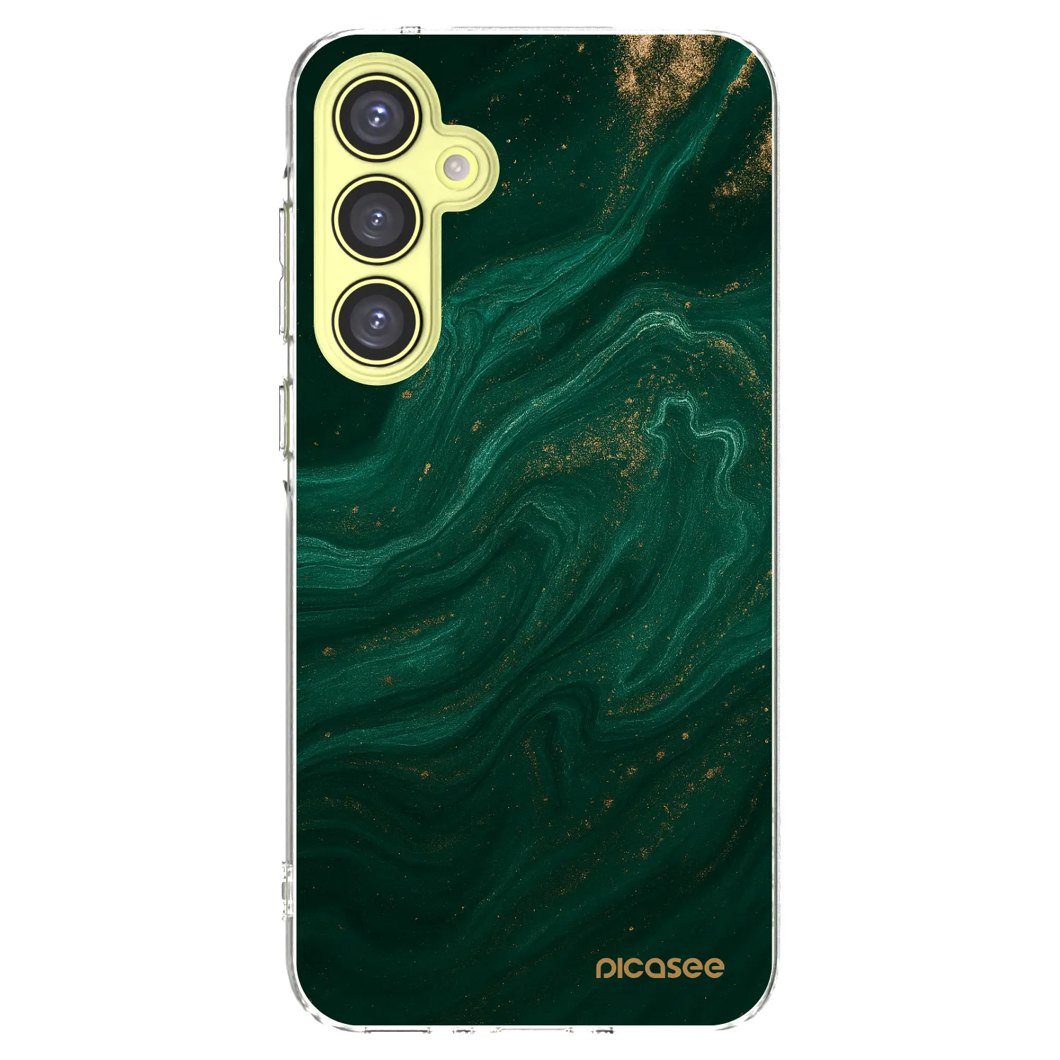 Picasee silikonski prozorni ovitek za Samsung Galaxy A35 5G A356B - Green