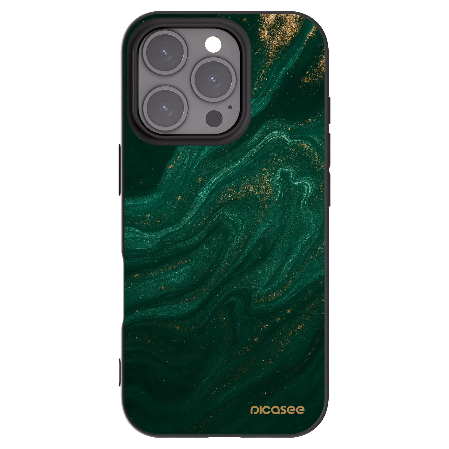 Picasee silikonski črni ovitek za Apple iPhone 16 Pro - Green