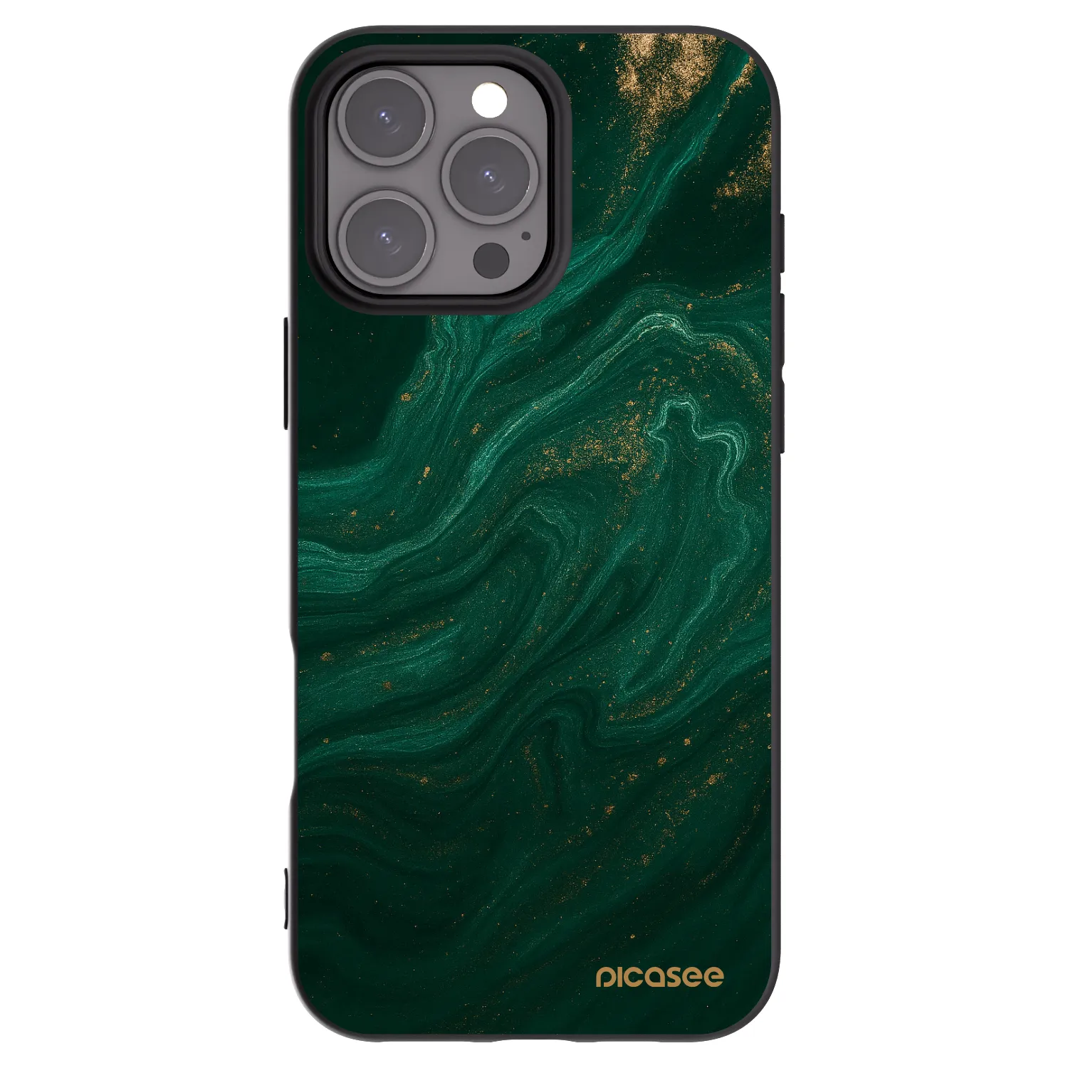 Picasee silikonski črni ovitek za Apple iPhone 16 Pro Max - Green