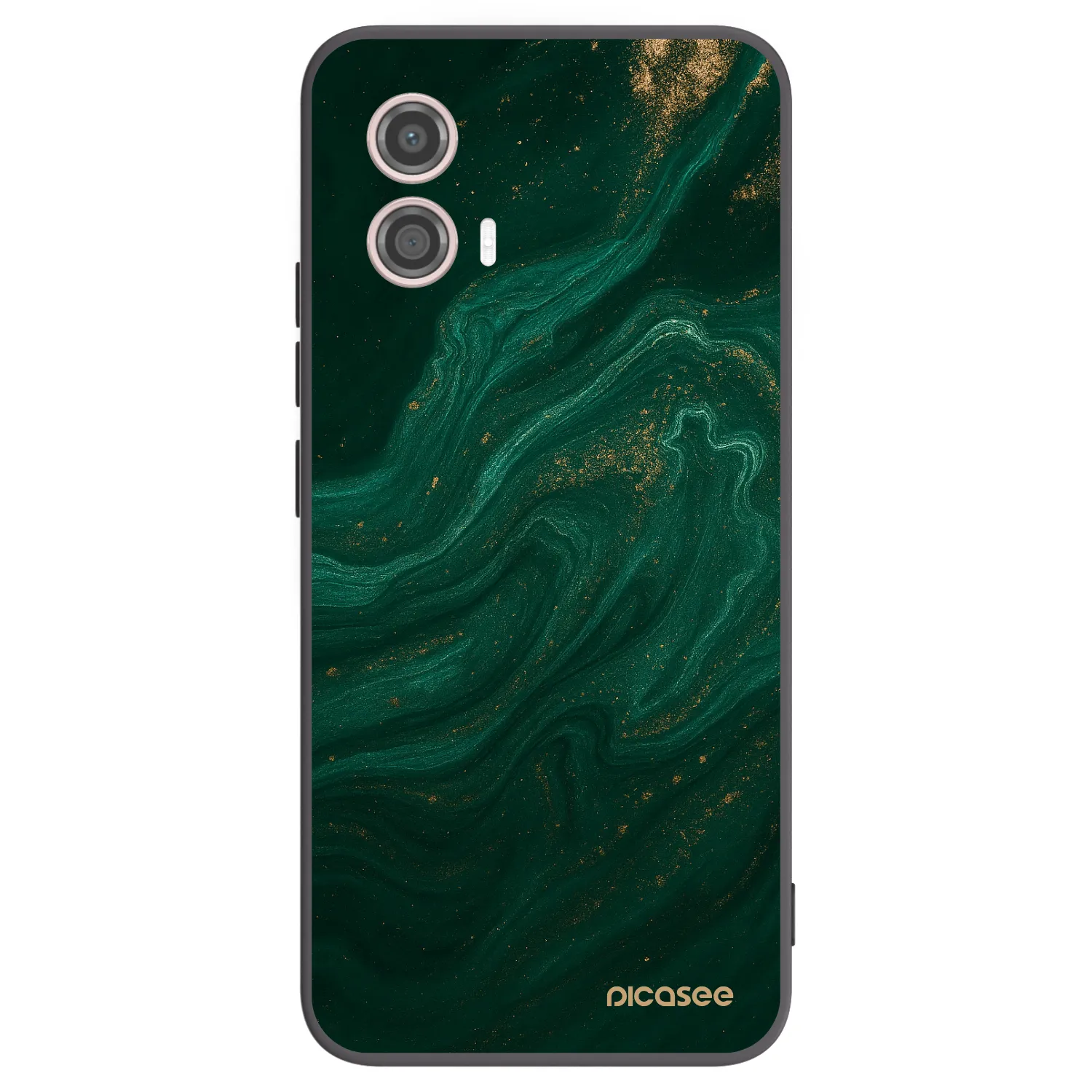 Picasee silikonski črni ovitek za Motorola Moto G53 5G - Green