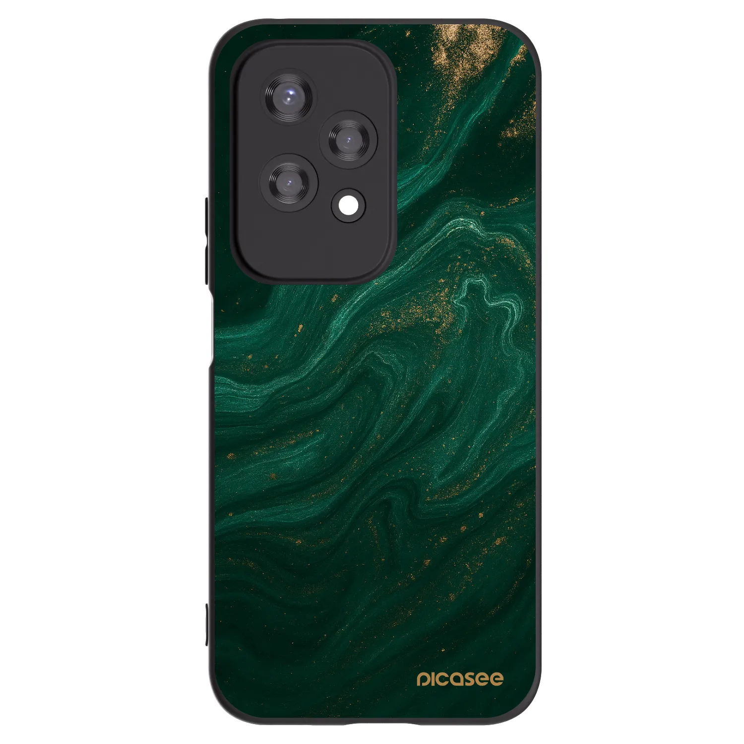 Picasee silikonski črni ovitek za Honor 200 Lite - Green