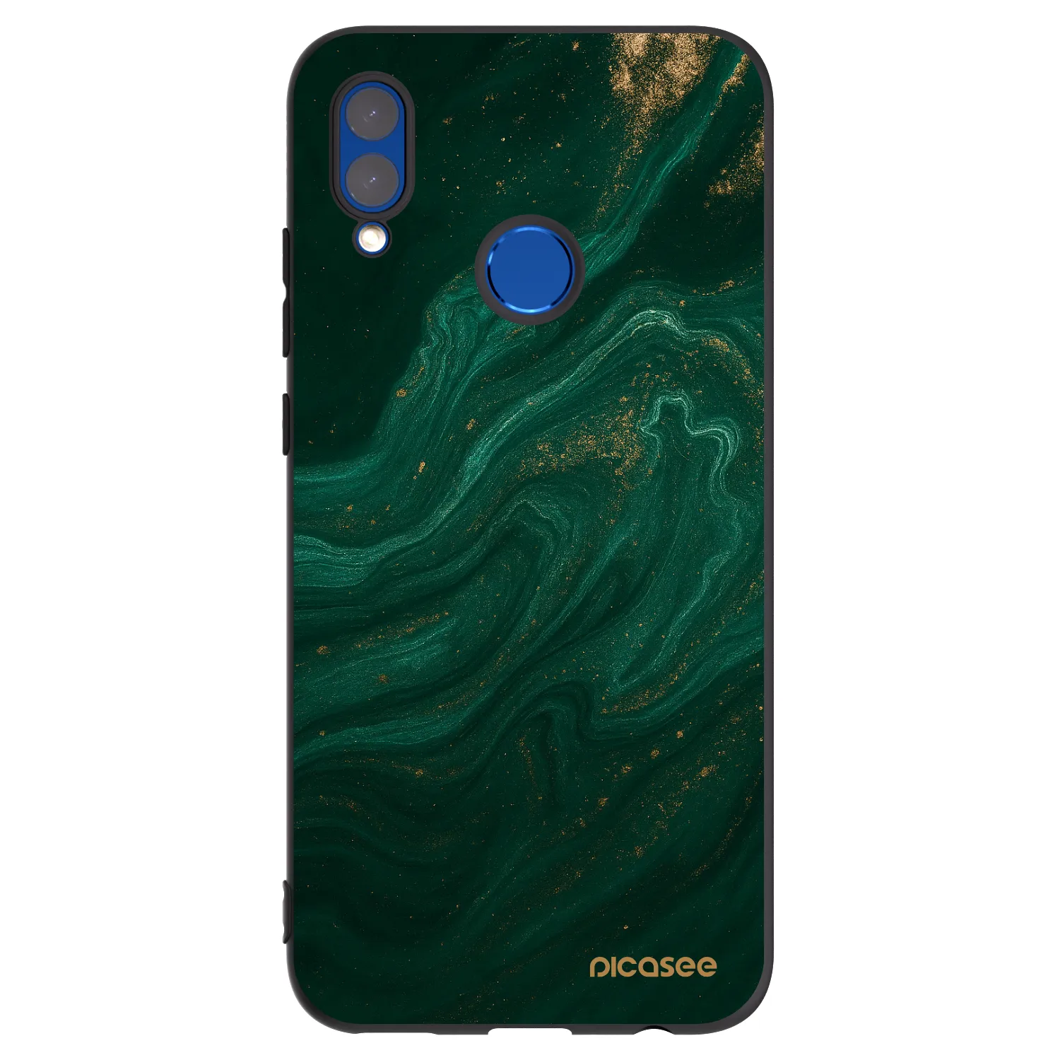 Picasee silikonski črni ovitek za Honor 10 Lite - Green