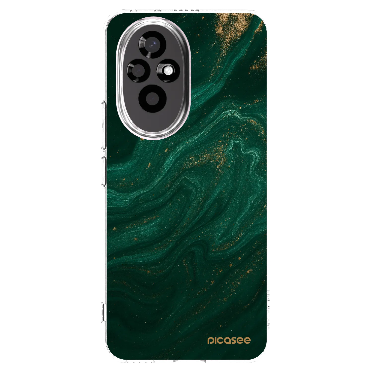 Picasee silikonski prozorni ovitek za Honor 200 5G - Green
