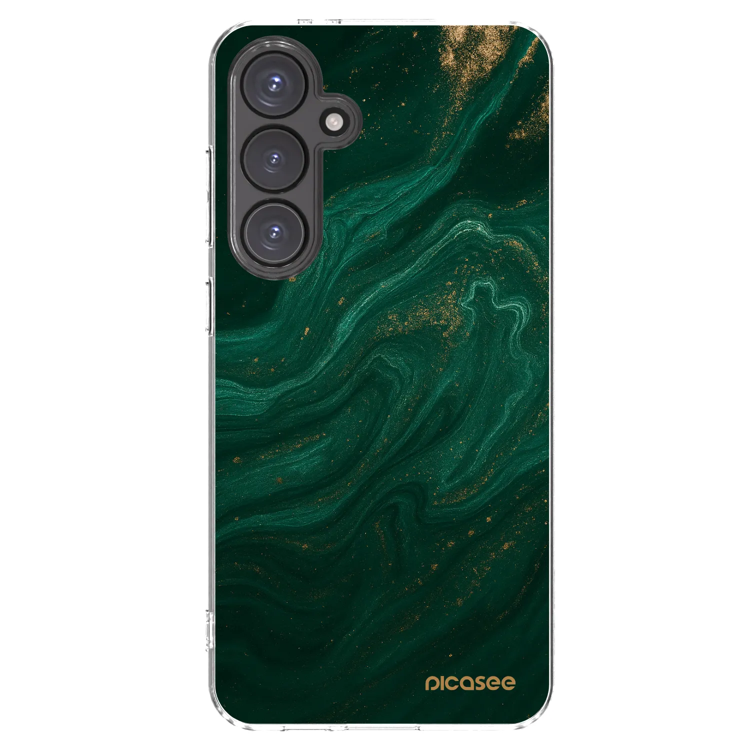 Picasee silikonski prozorni ovitek za Samsung Galaxy S24 FE S721B - Green