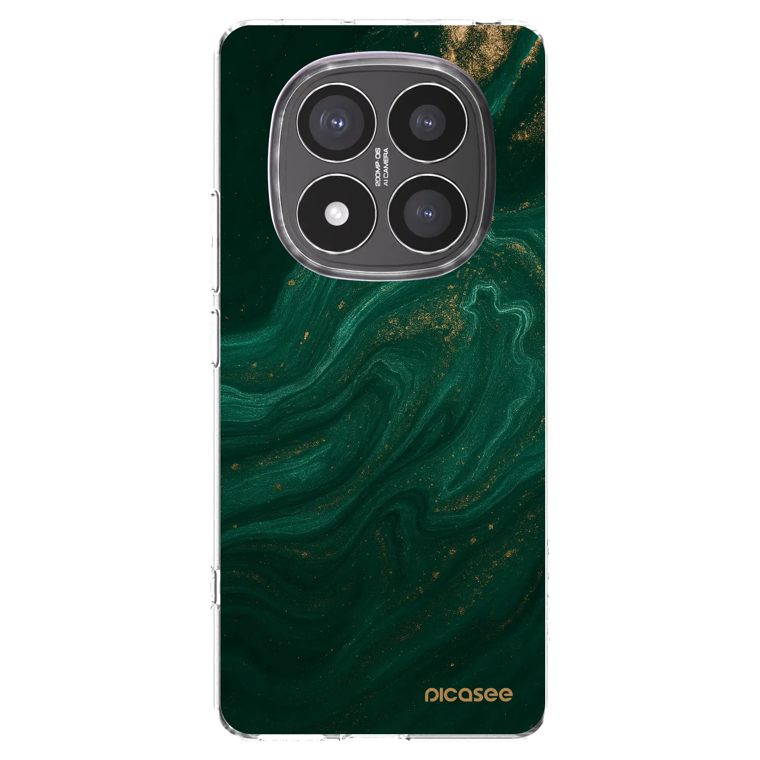 Picasee silikonski prozorni ovitek za Xiaomi Redmi Note 14 Pro+ 5G - Green